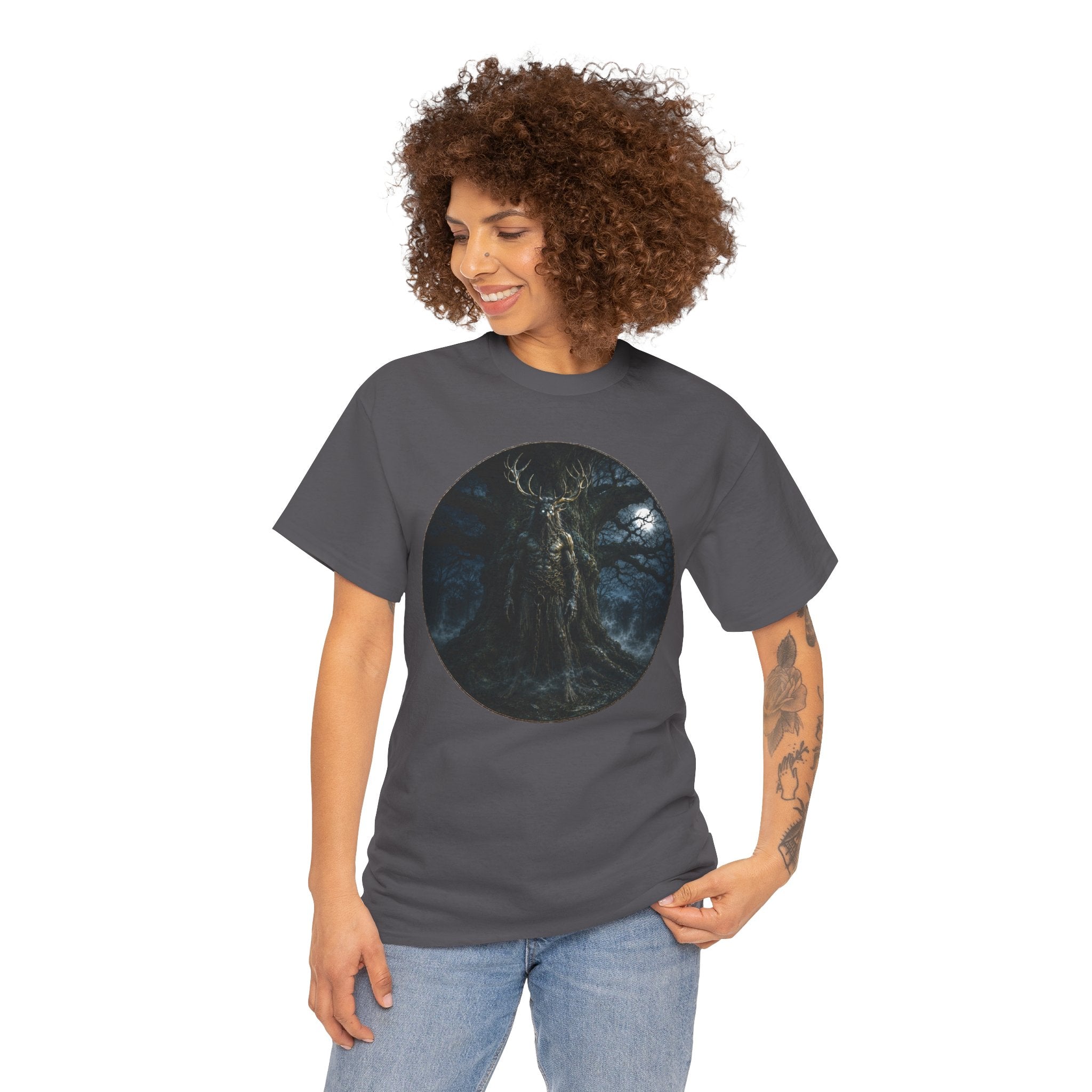 Herne the Hunter T-Shirt | Antlered Ghost Folklore Tee