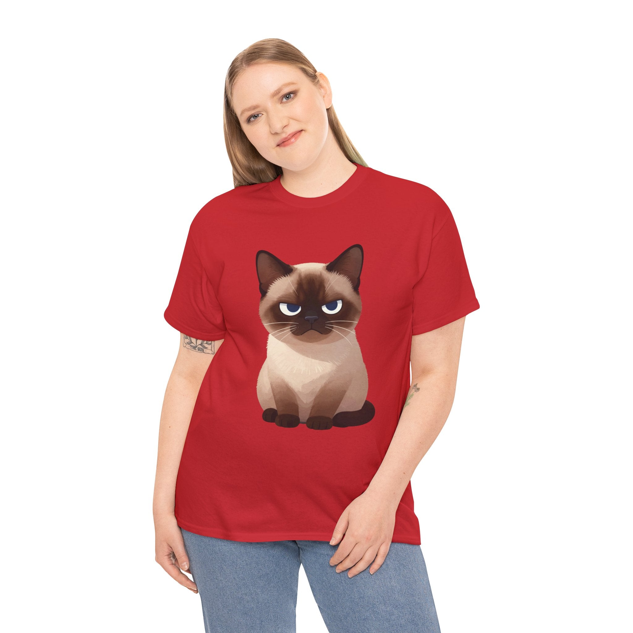 Grumpy Siamese Cat T-Shirt | Funny Sassy Cat Lover Graphic Tee
