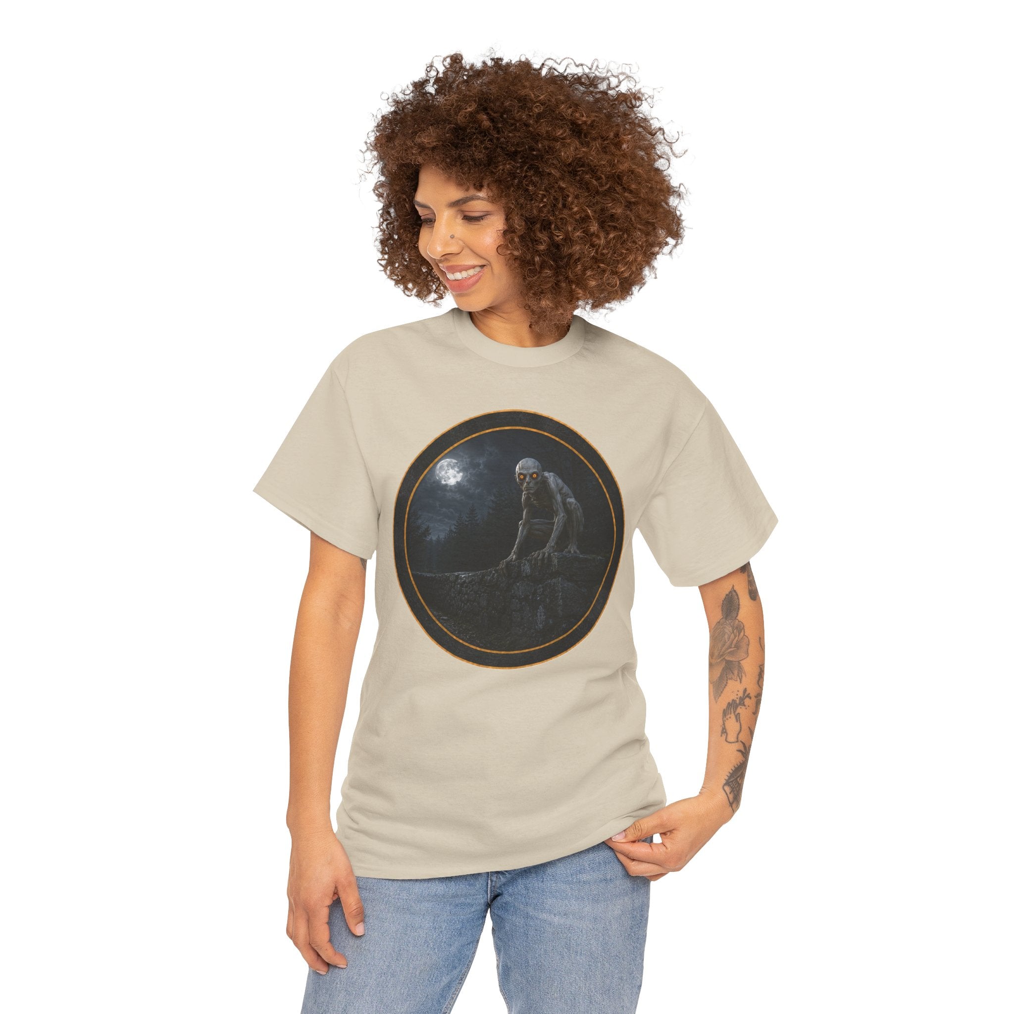 The Dover Demon - Still out there - Gothic Moonlit Stranger Graphic T‑Shirt