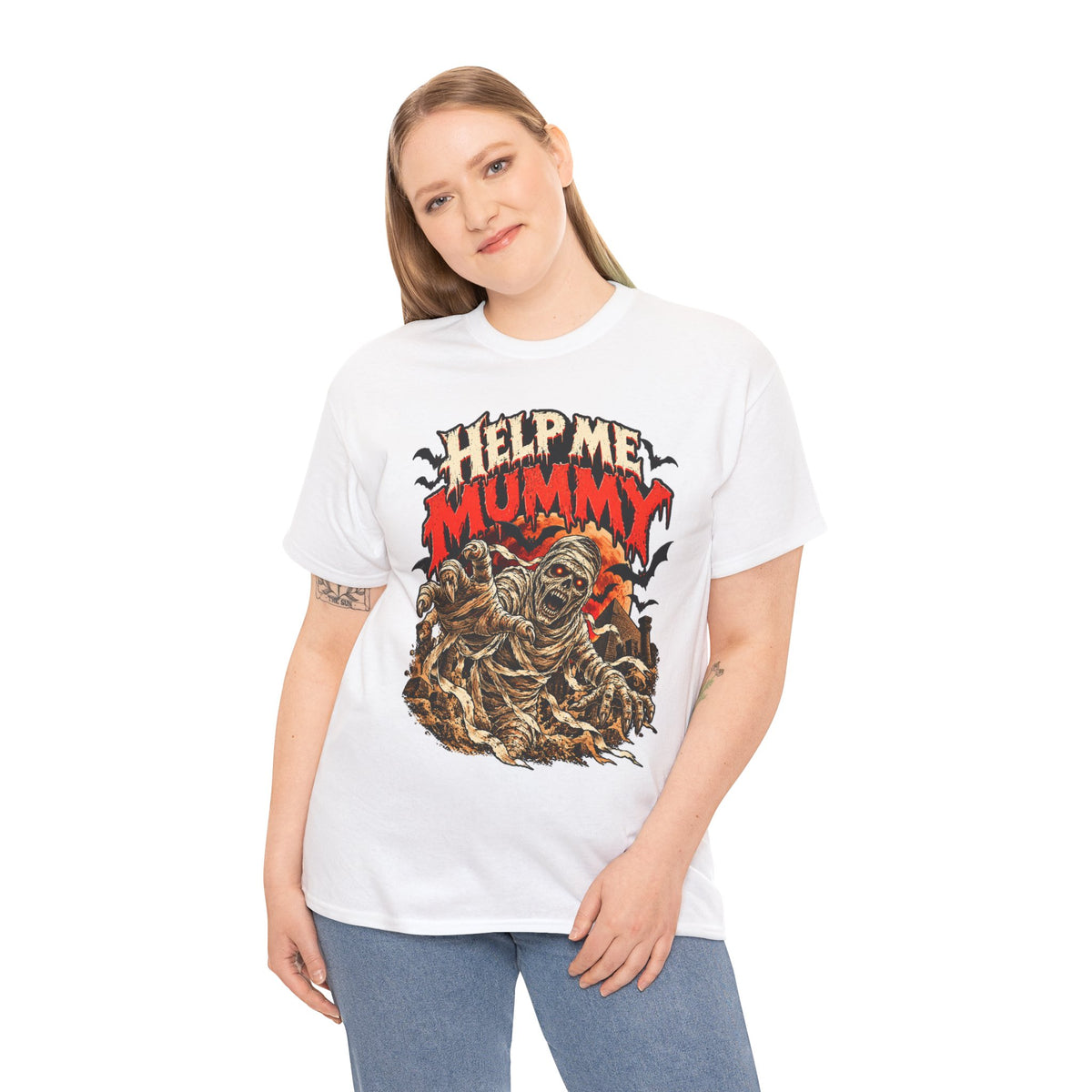Help Me Mummy: Funny Horror Mummy Halloween T-Shirt