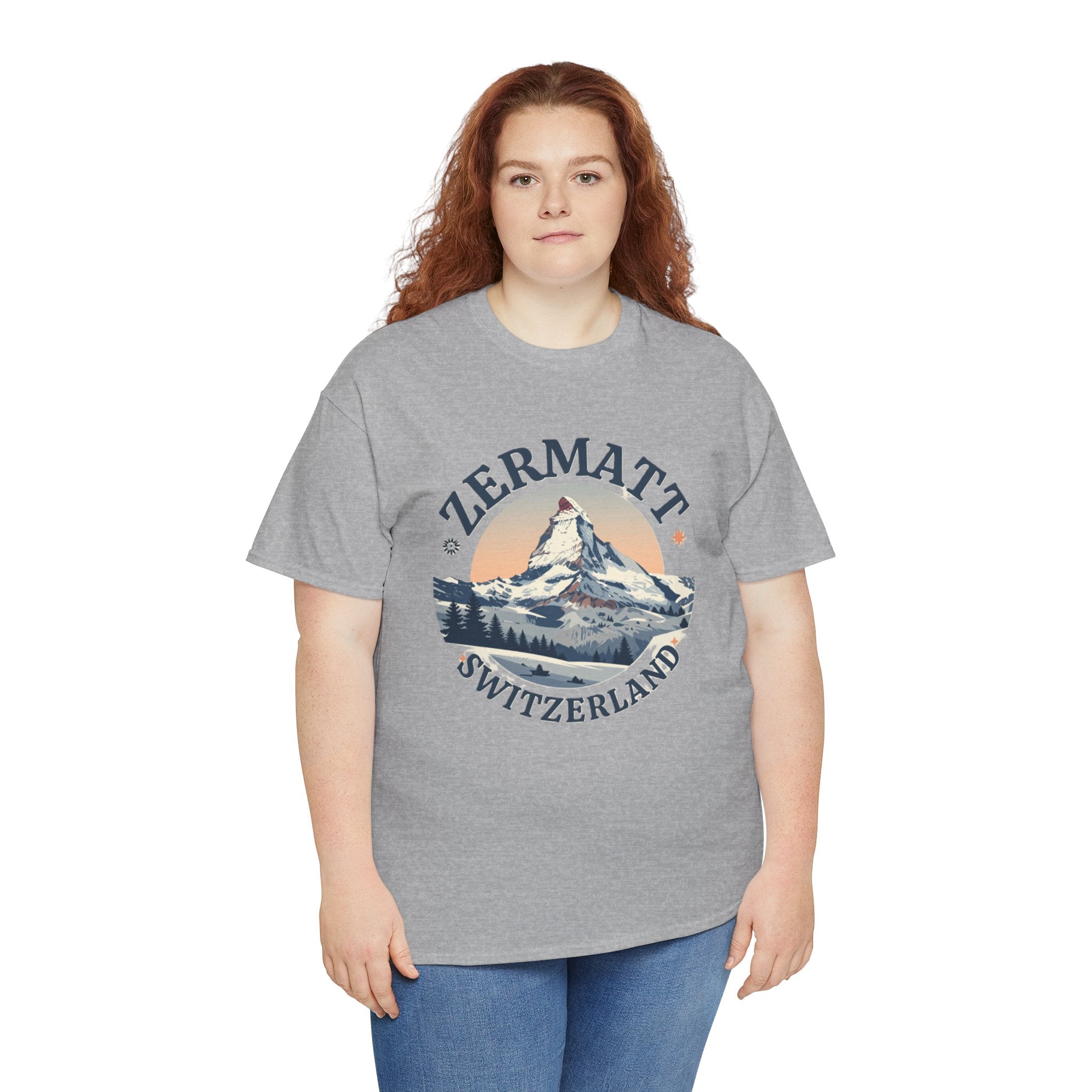 Zermatt Switzerland Mountain Graphic Tee