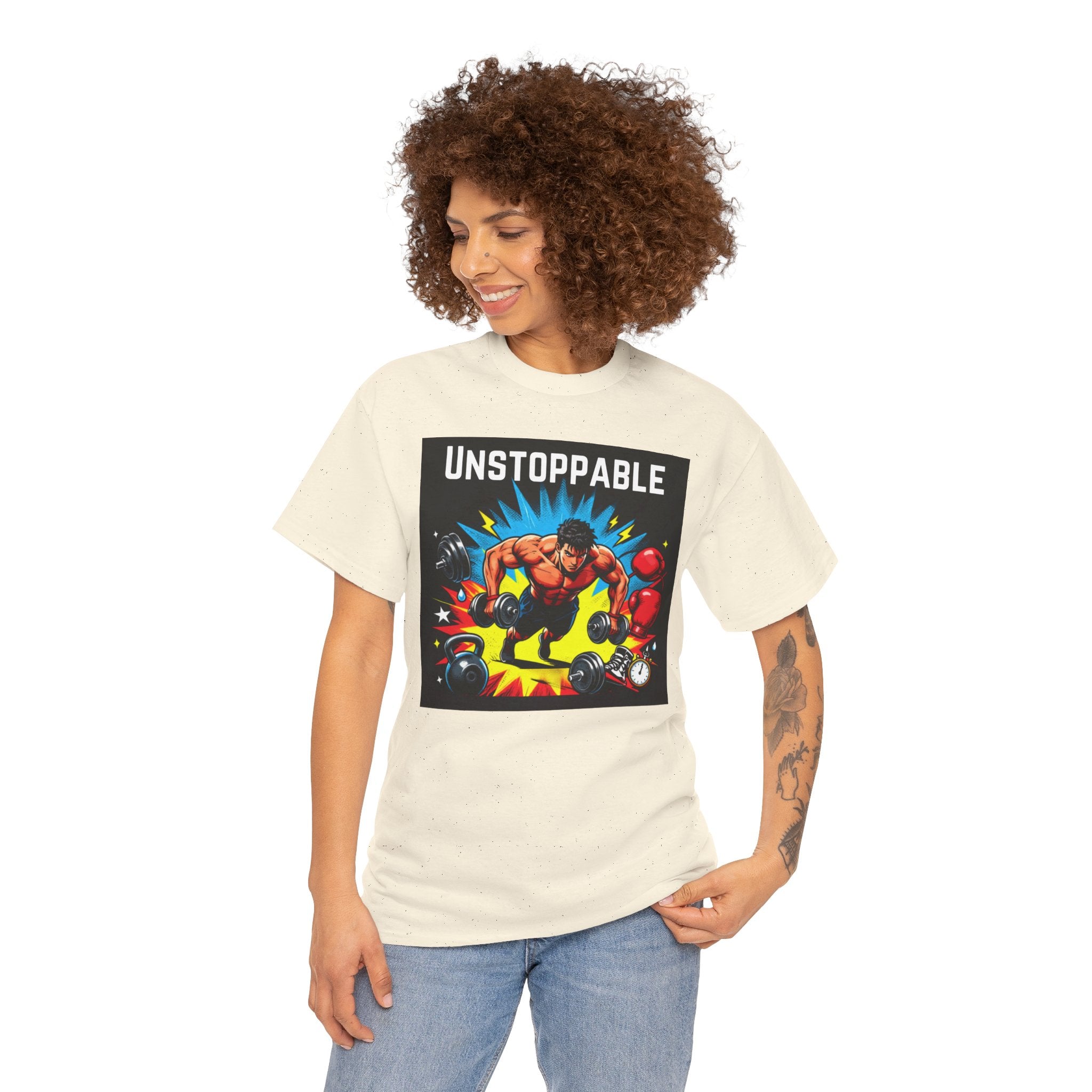 Unstoppable Weightlifting T-Shirt — Motivational Gym Tee