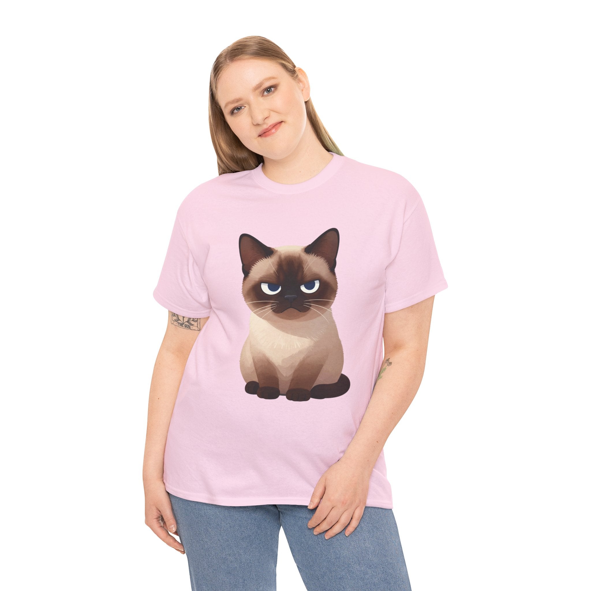 Grumpy Siamese Cat T-Shirt | Funny Sassy Cat Lover Graphic Tee