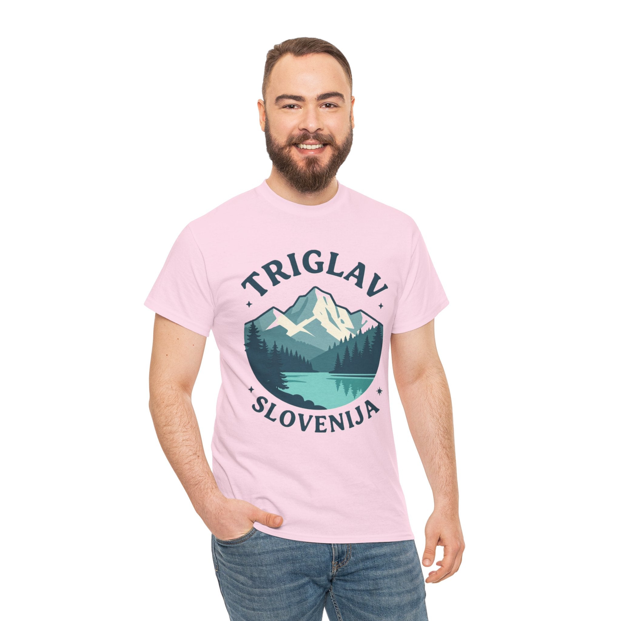 Triglav Slovenia Mountain T‑Shirt — Scenic Hiking Nature Tee