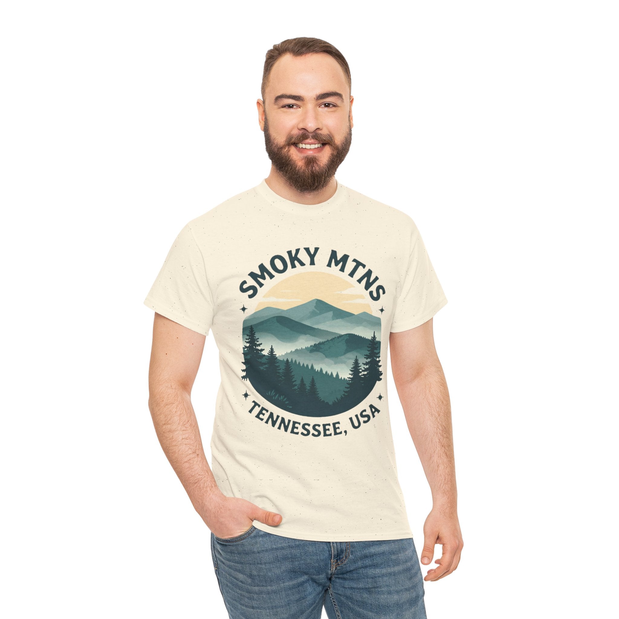 Smoky Mtns Tennessee Tee — Scenic Mountain Sunset T‑Shirt