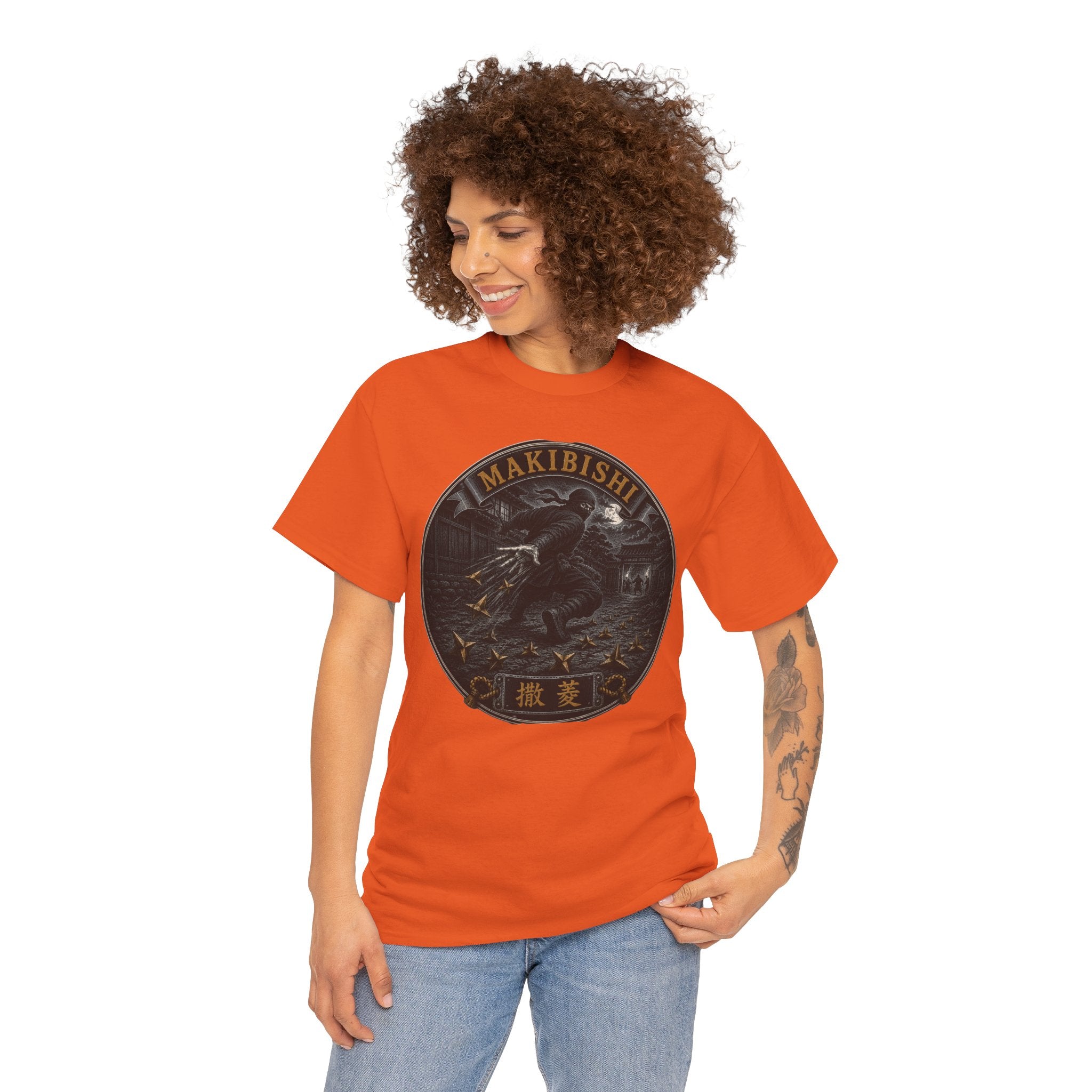 Makibishi Ninja Caltrops T-Shirt | Japanese Weapon Tee