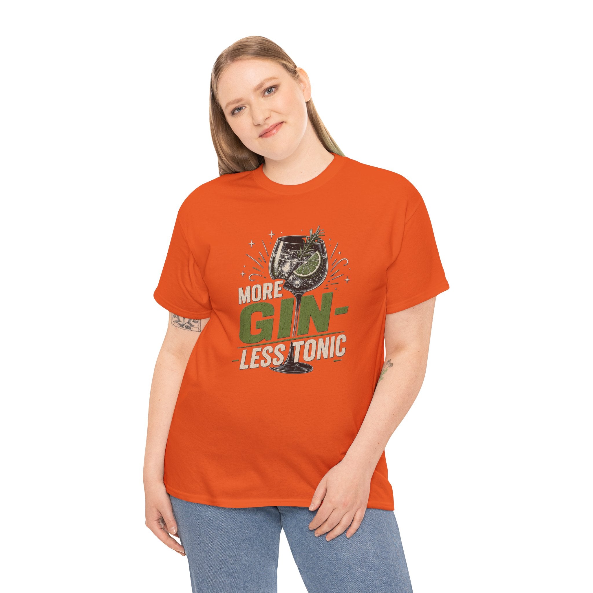 More Gin, Less Tonic T-Shirt — Funny Vintage Gin & Tonic Graphic Tee