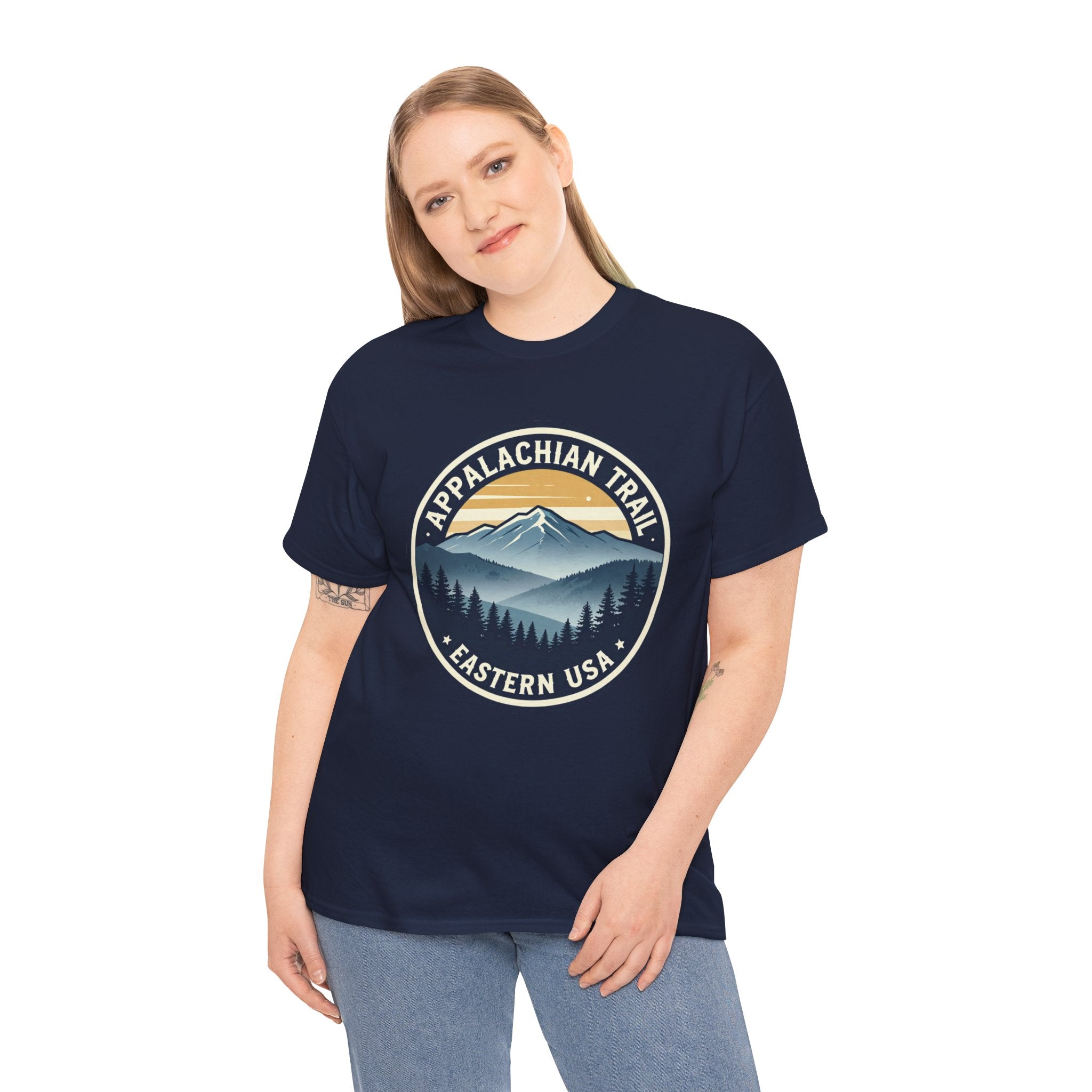 Appalachian Trail T-Shirt | AT Thru Hiker Tee | Eastern USA Vintage Mountain Badge Graphic Shirt | Hiking Gift