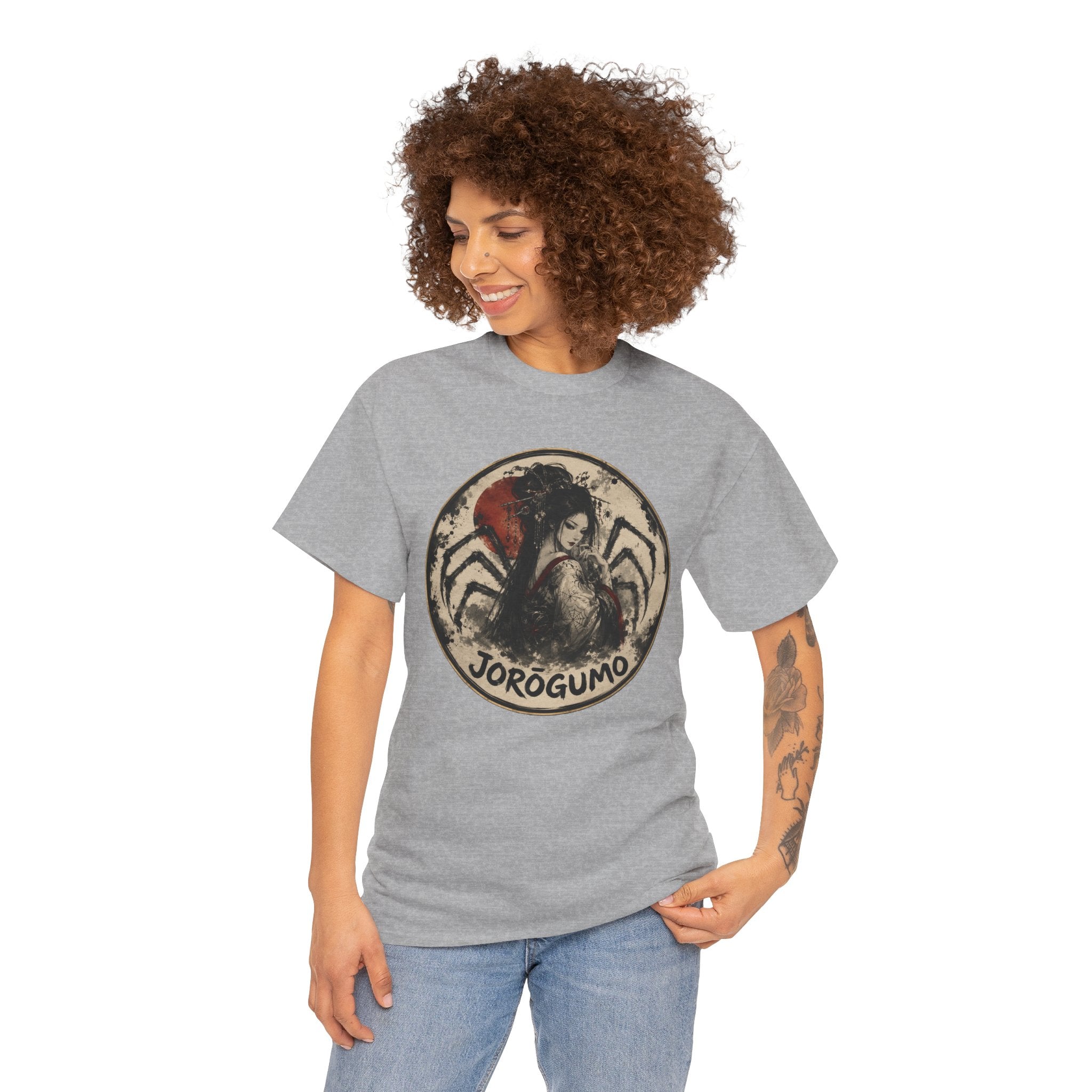 Jorōgumo Spider Woman Tee — Japanese Folklore Horror Graphic T-Shirt