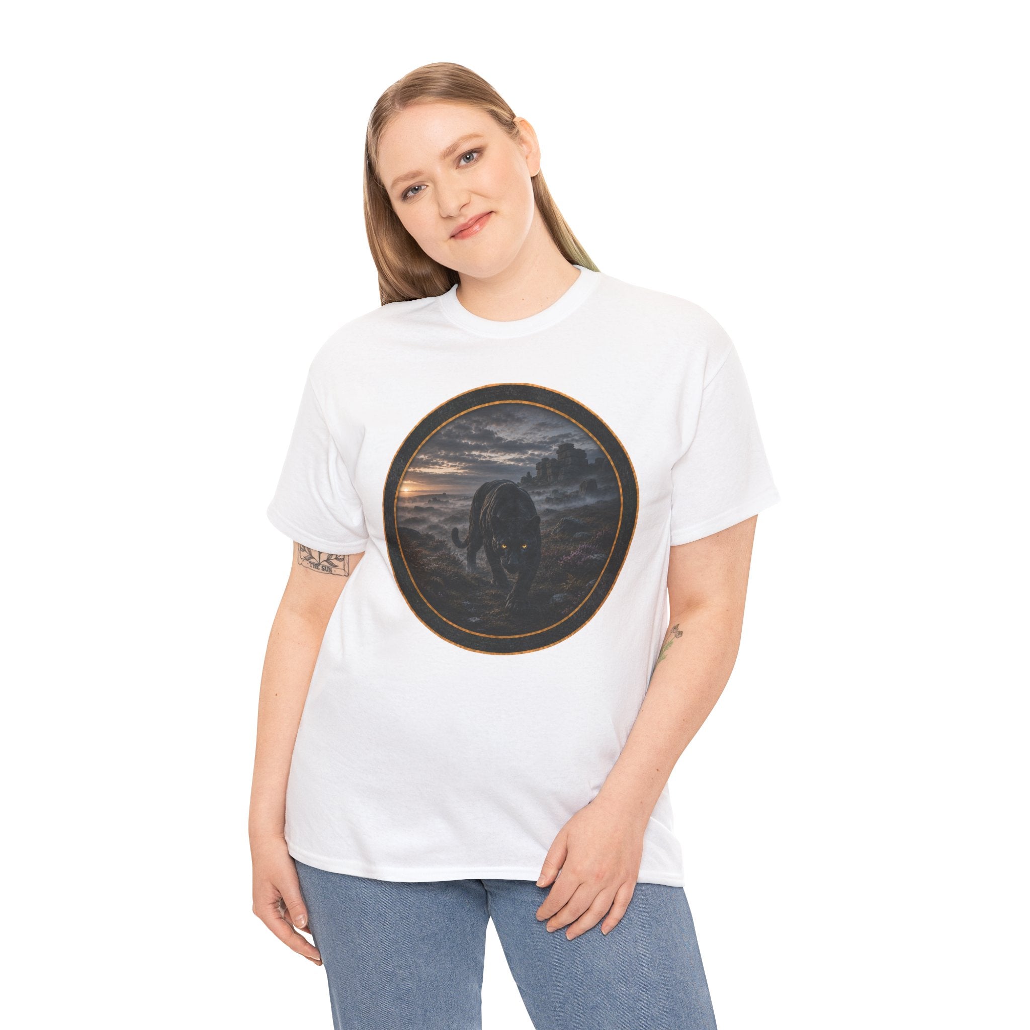 The Beast of Bodmin Moor T‑Shirt — Dark Night - Still out there Graphic Tee