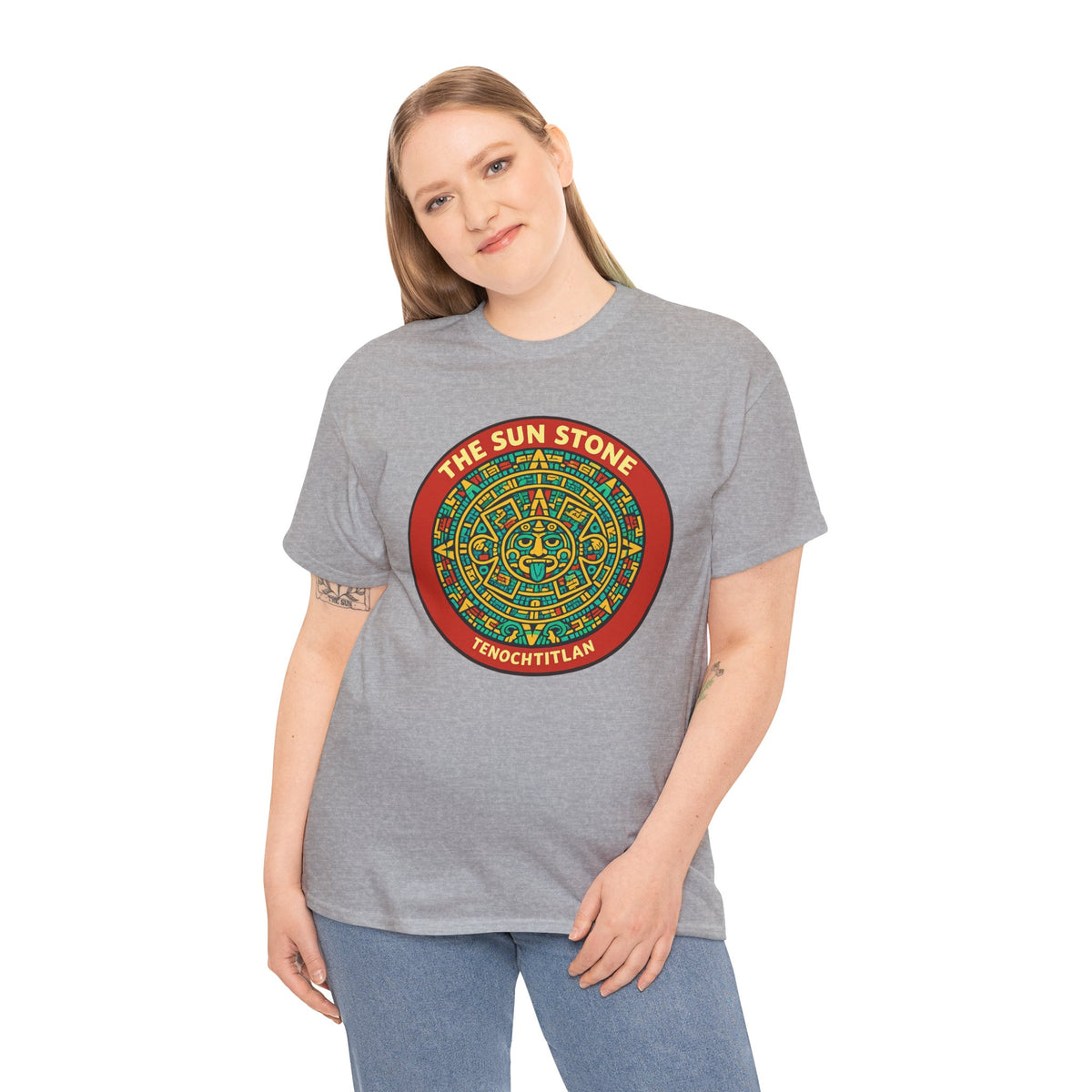 The Sun Stone T-Shirt – Aztec Piedra del Sol Calendar Tee