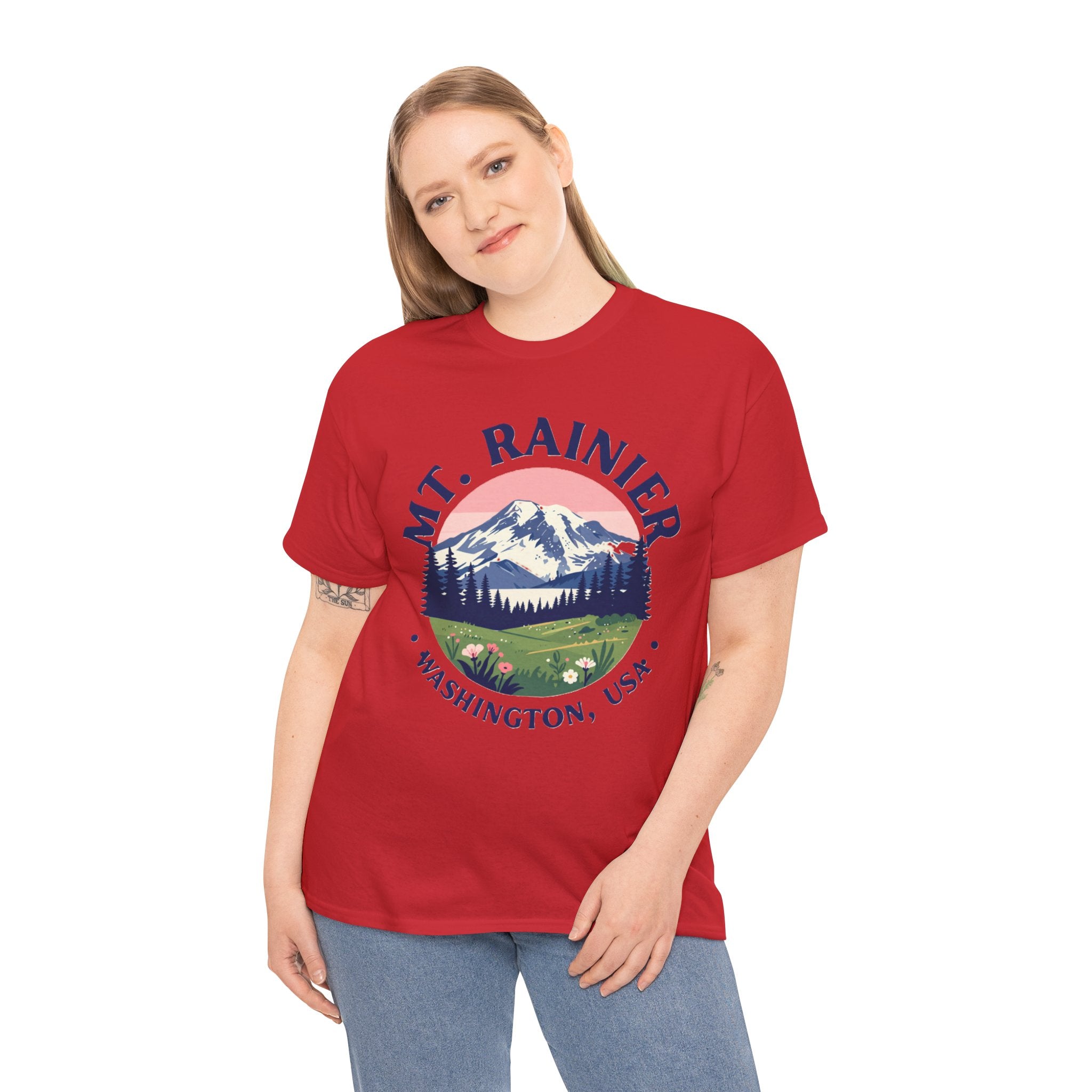 Mt. Rainier Graphic Tee — Washington National Park Vintage Mountain Shirt