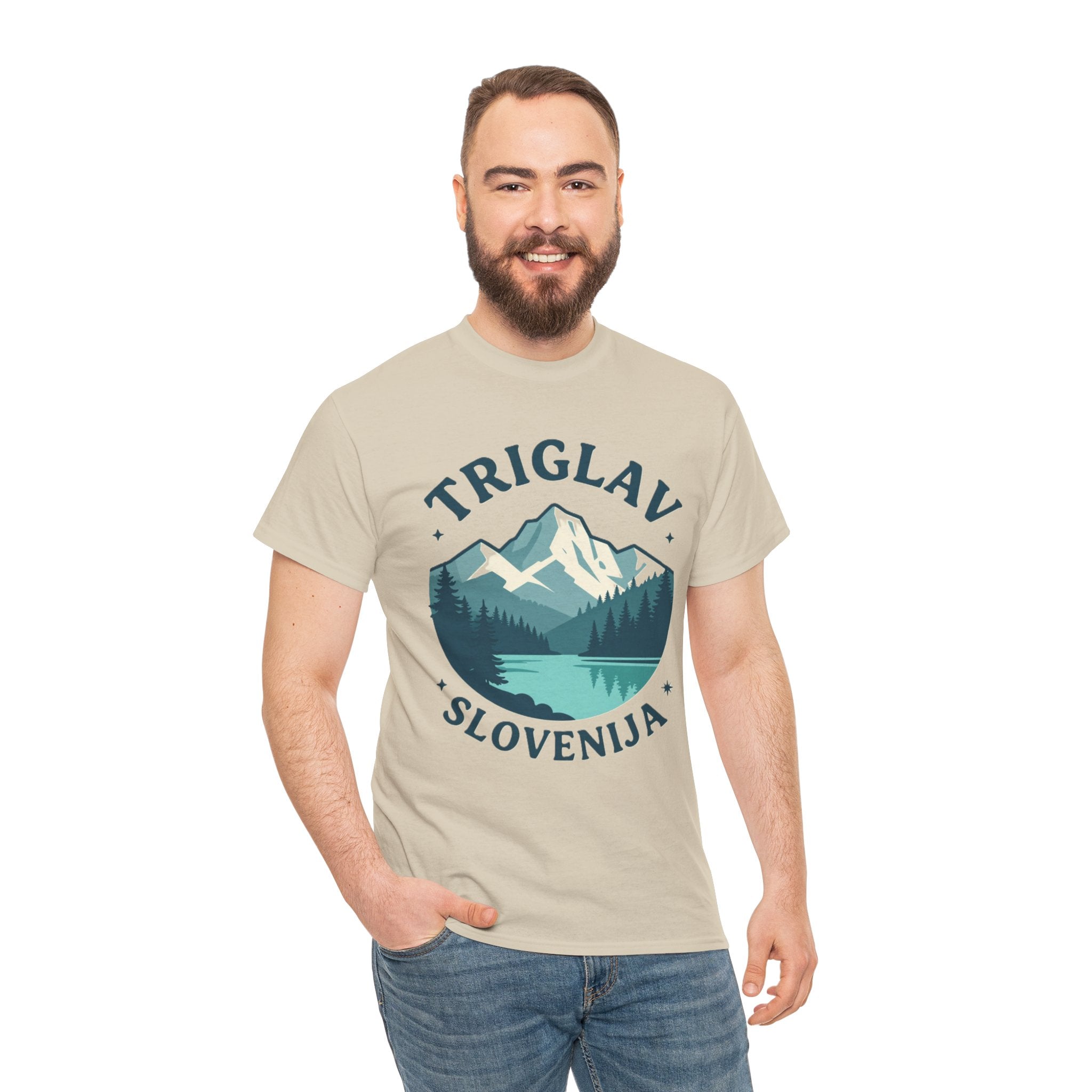 Triglav Slovenia Mountain T‑Shirt — Scenic Hiking Nature Tee