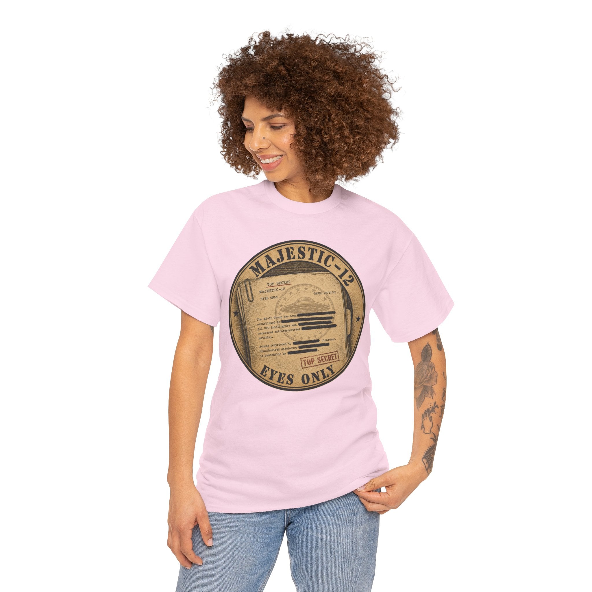 Majestic-12 T-Shirt | Redacted UFO Document Tee