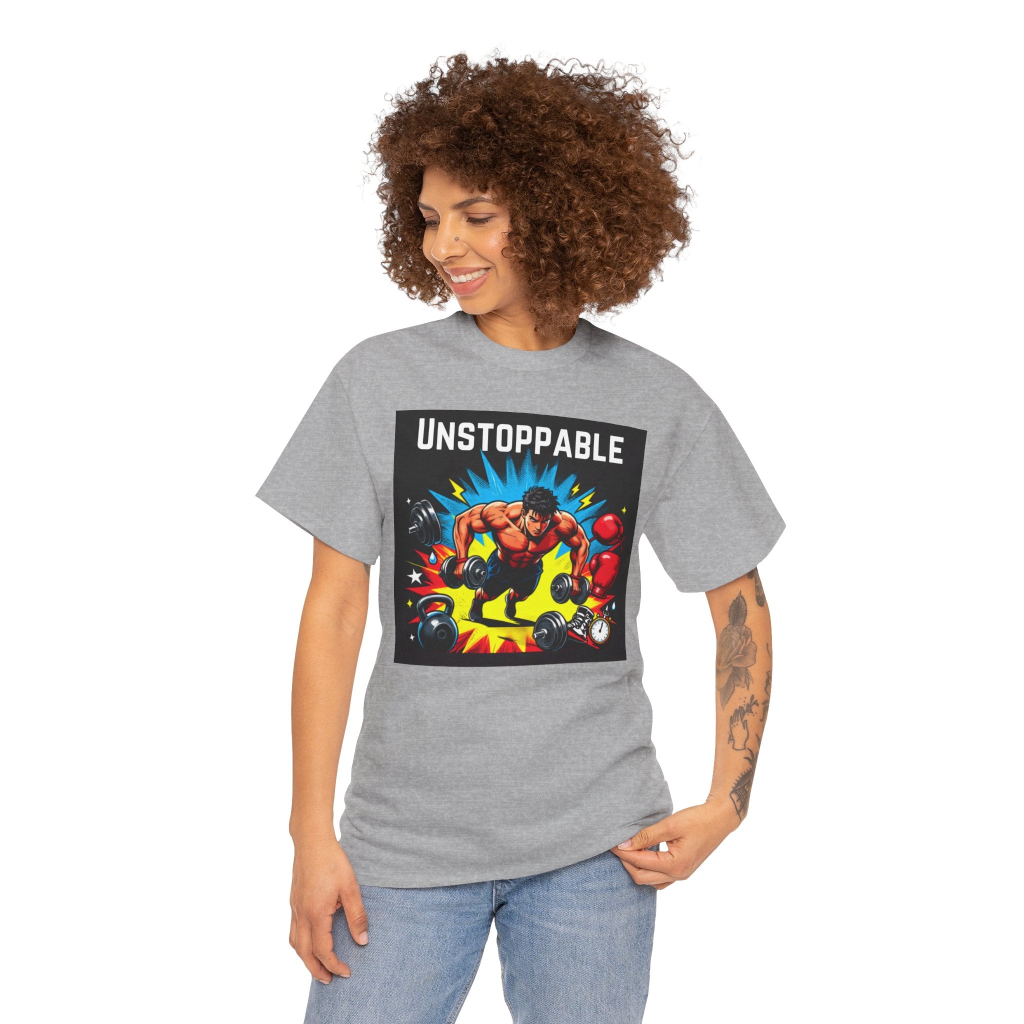 Unstoppable Weightlifting T-Shirt — Motivational Gym Tee