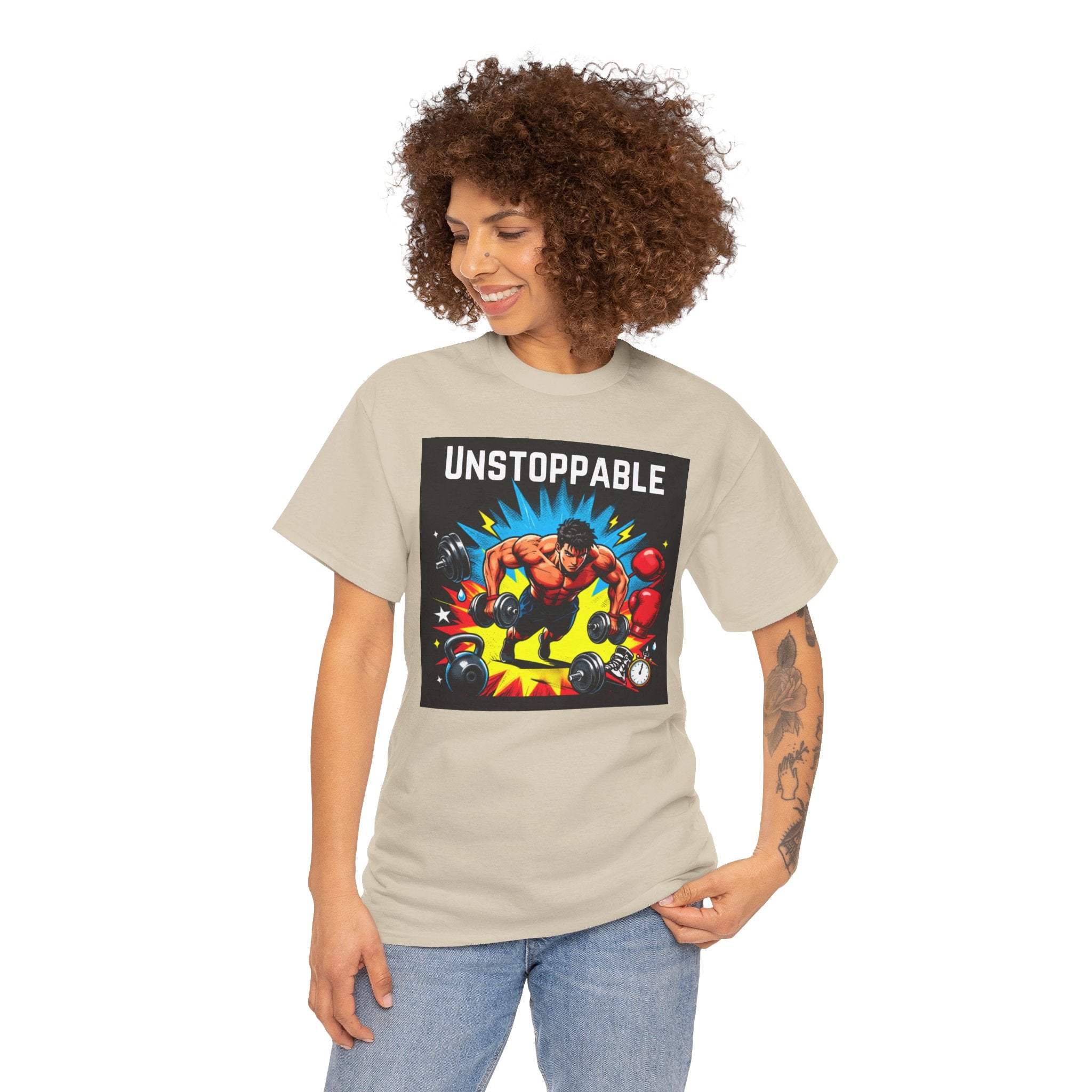 Unstoppable Weightlifting T-Shirt — Motivational Gym Tee