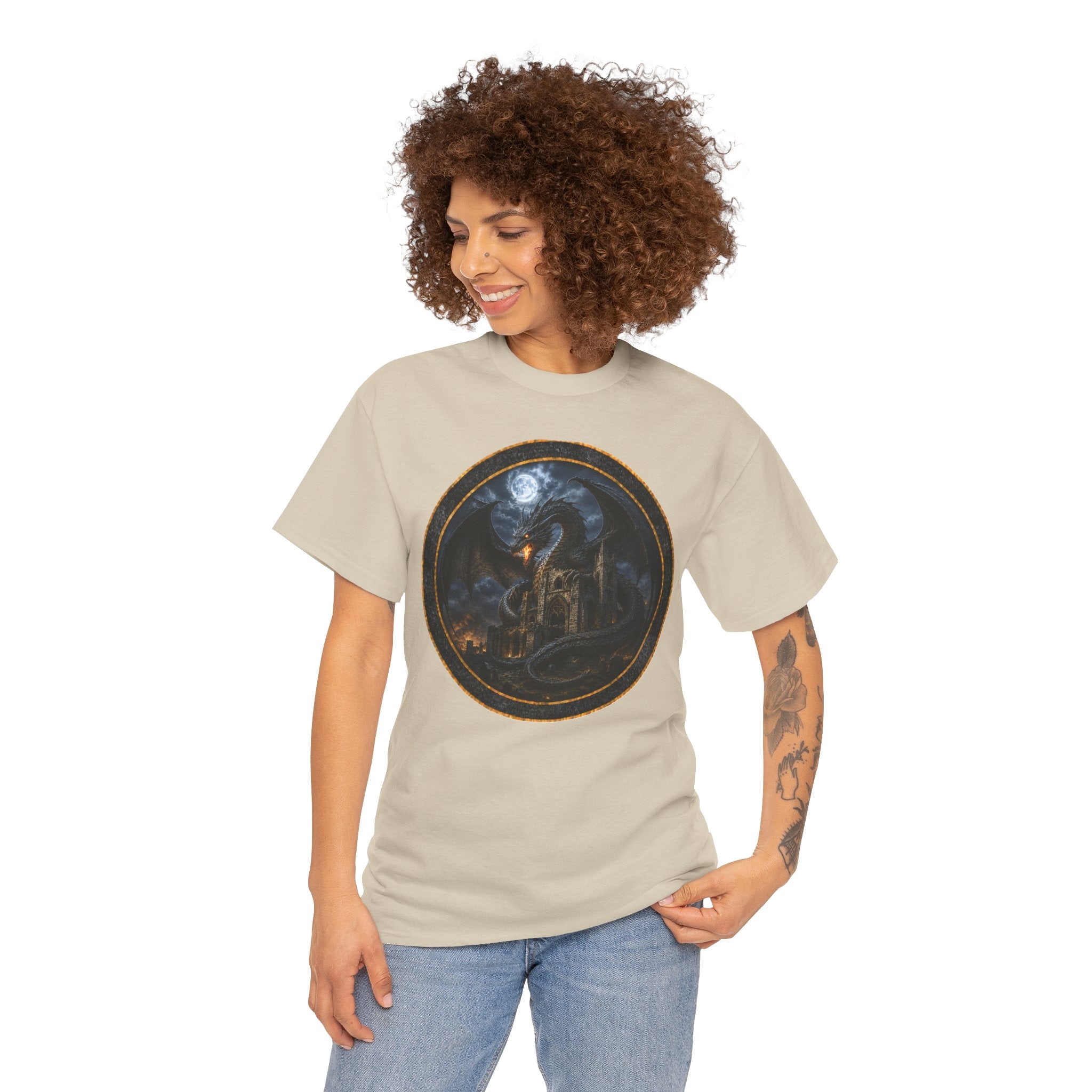 The Christchurch Dragon T-Shirt — Gothic Moonlit Fantasy Tee