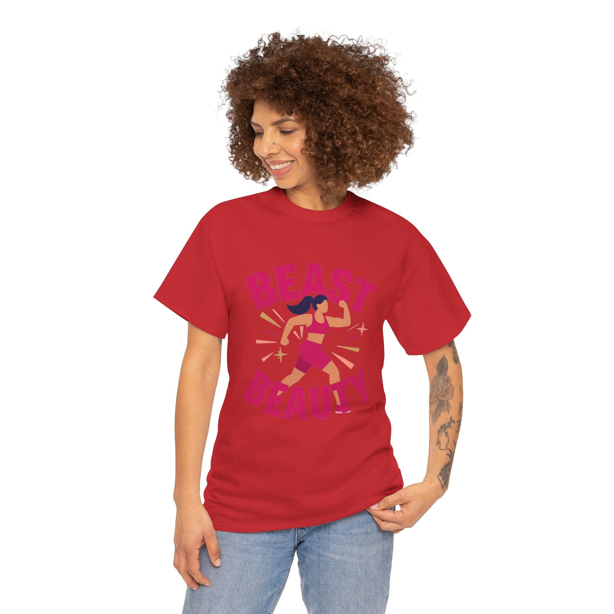 Beast Beauty T-Shirt | Women's Fitness Motivation Tee