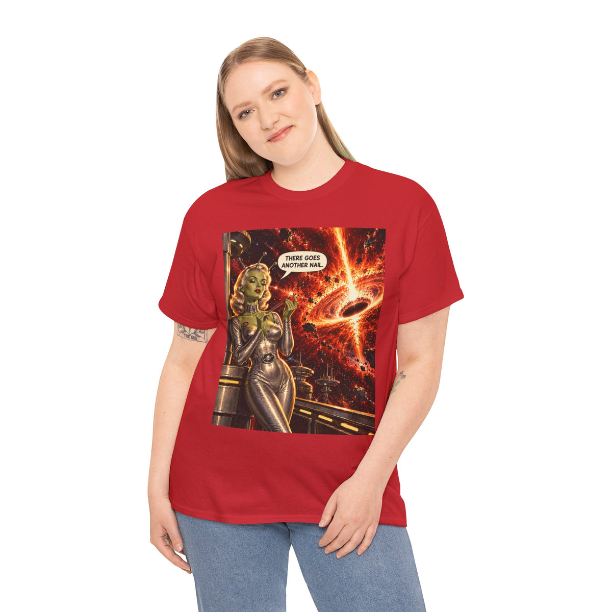 There Goes Another Nail Retro Alien Woman T-Shirt