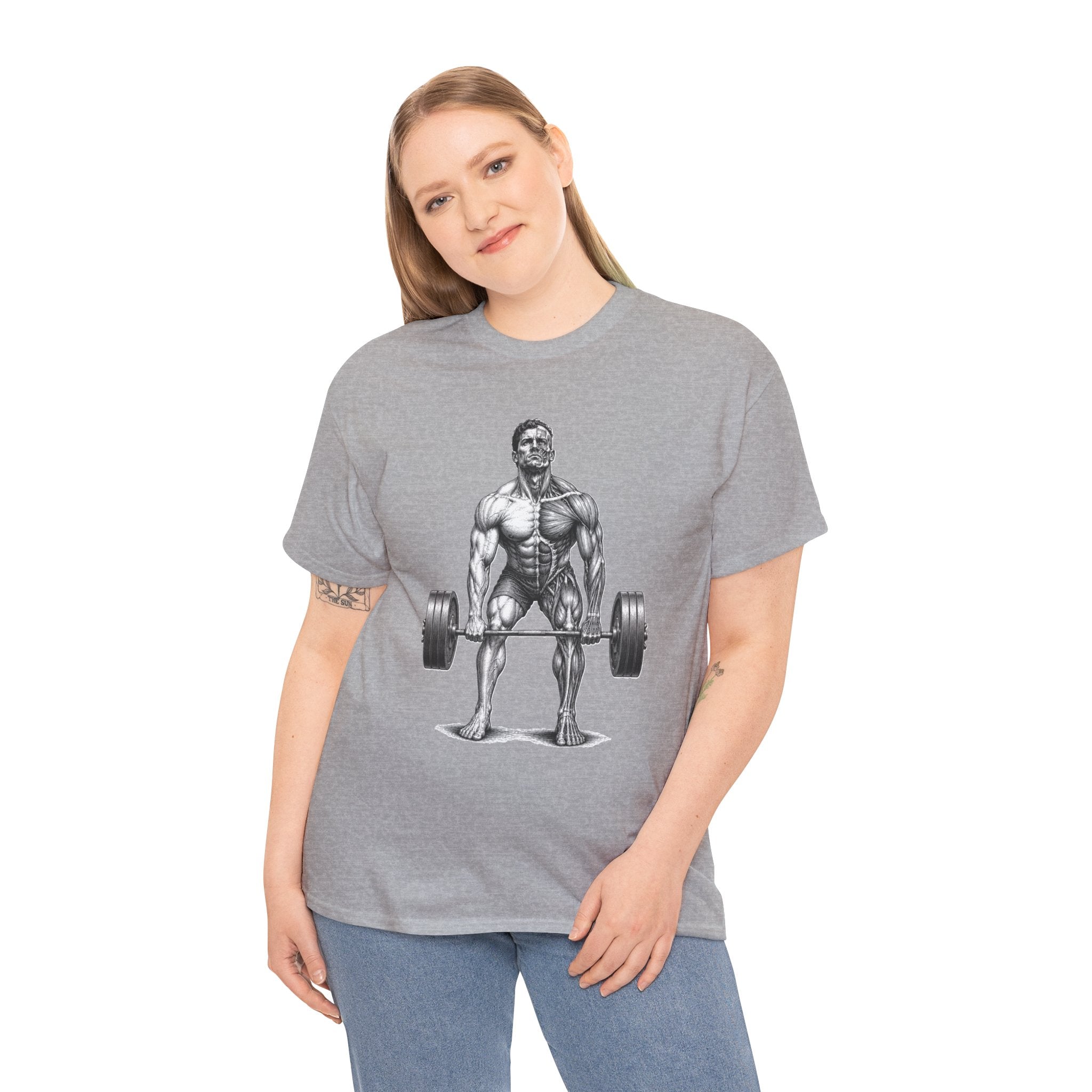 Anatomical Deadlift T-Shirt | Muscle Study Weightlifting Tee