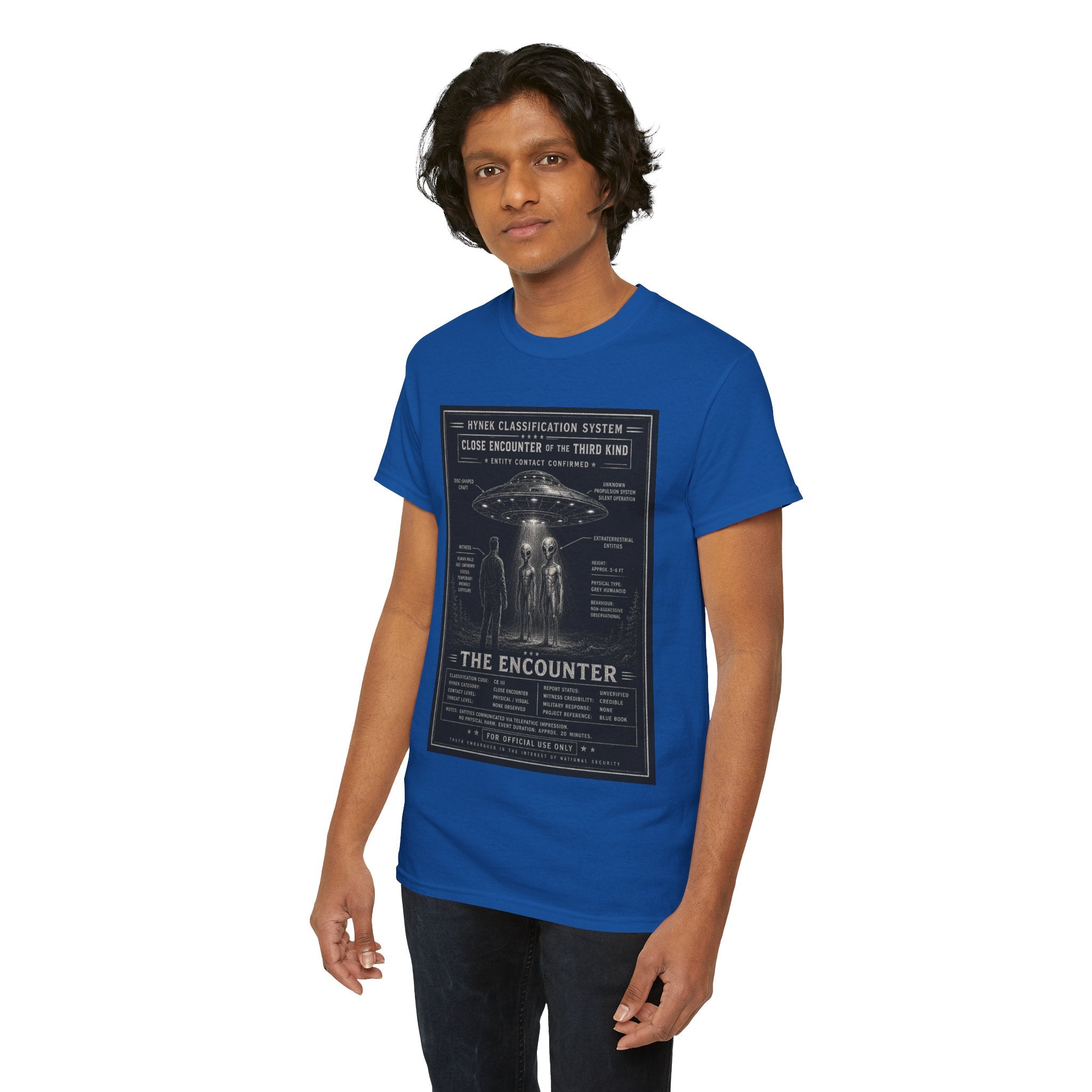 The Encounter – Close Encounter of the Third Kind Field Classification Guide Vintage Graphic T-Shirt
