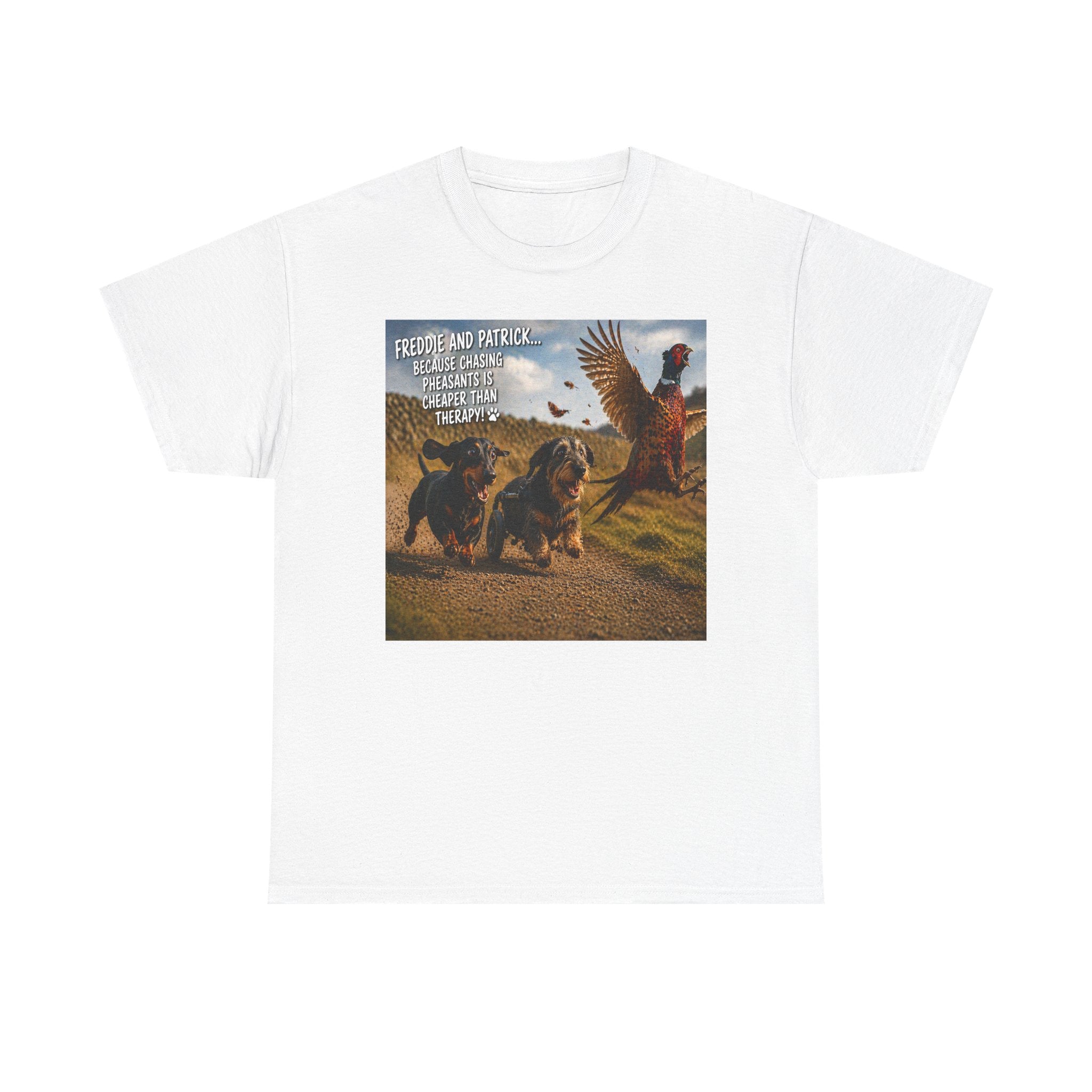 Patriotic Dachshunds & Turkey Tee — "Freedom and Patriotism" Graphic T-Shirt