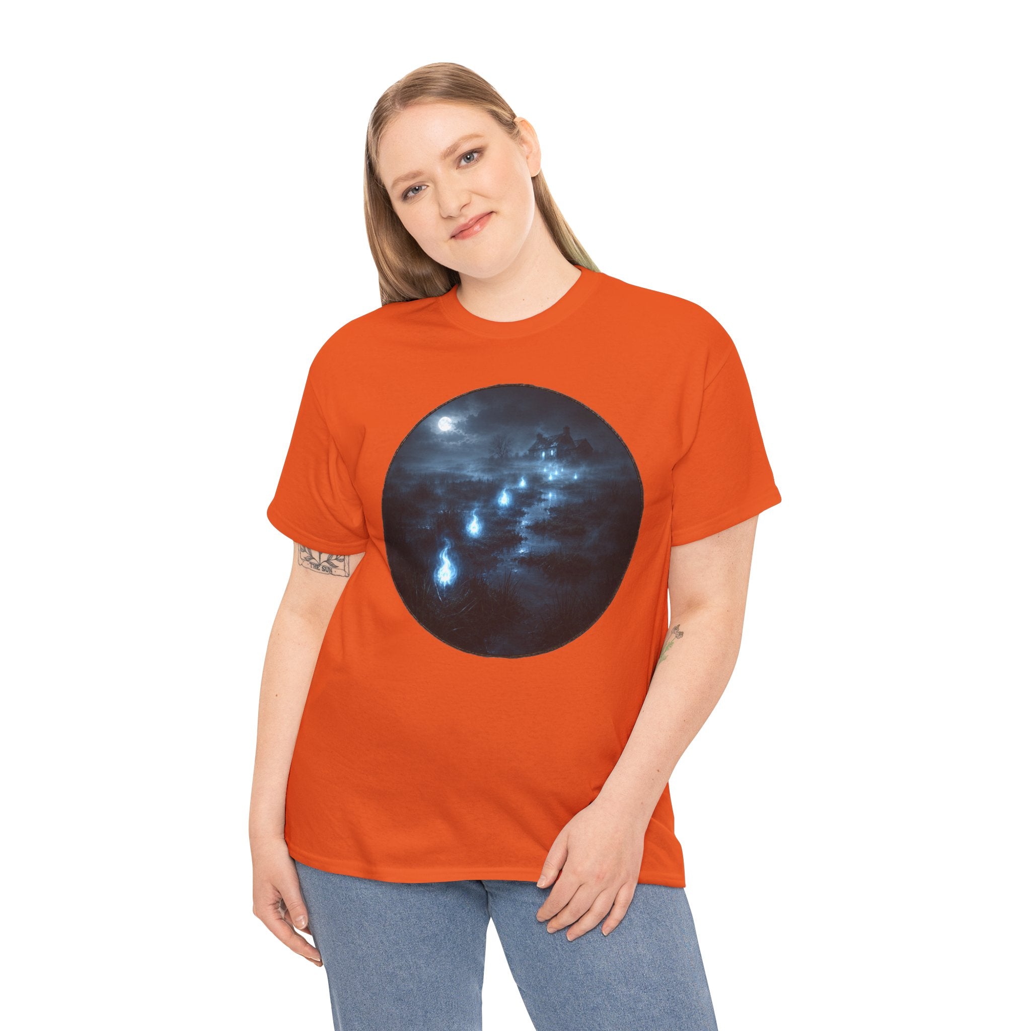 Will-o'-the-Wisp T-Shirt | Marsh Light Folklore Tee