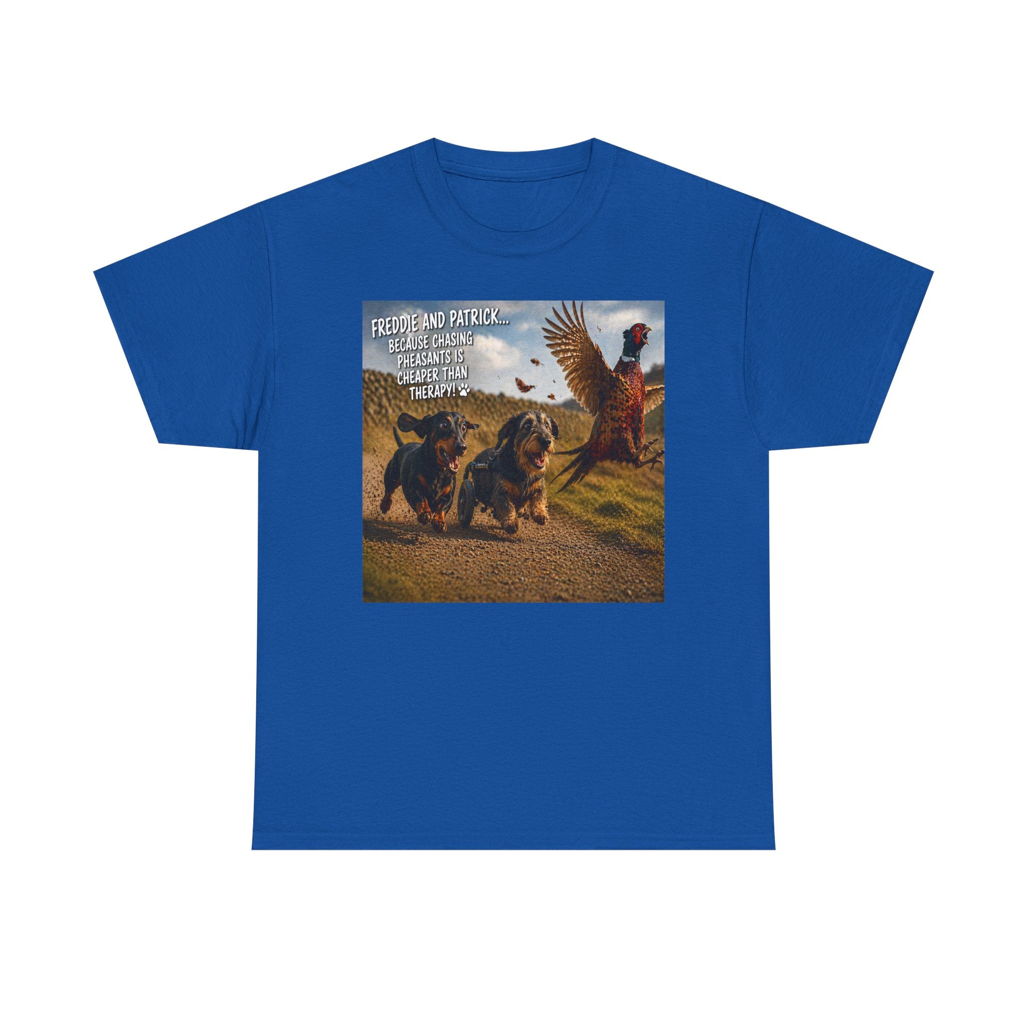 Patriotic Dachshunds & Turkey Tee — "Freedom and Patriotism" Graphic T-Shirt