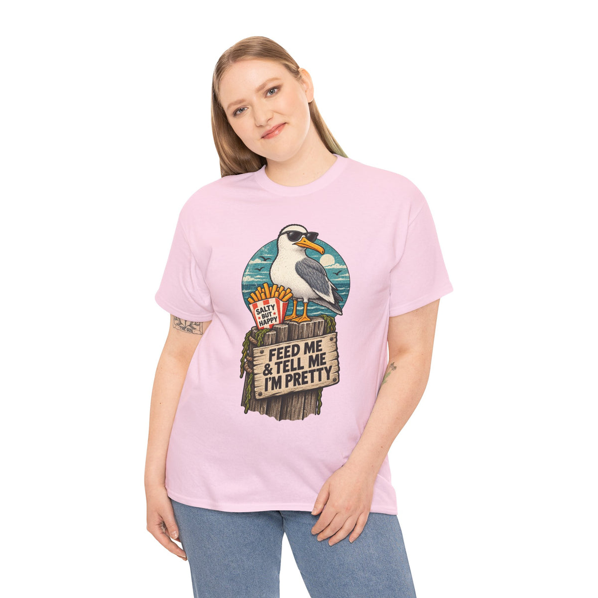 Feed Me & Tell Me I'm Pretty Seagull T-Shirt