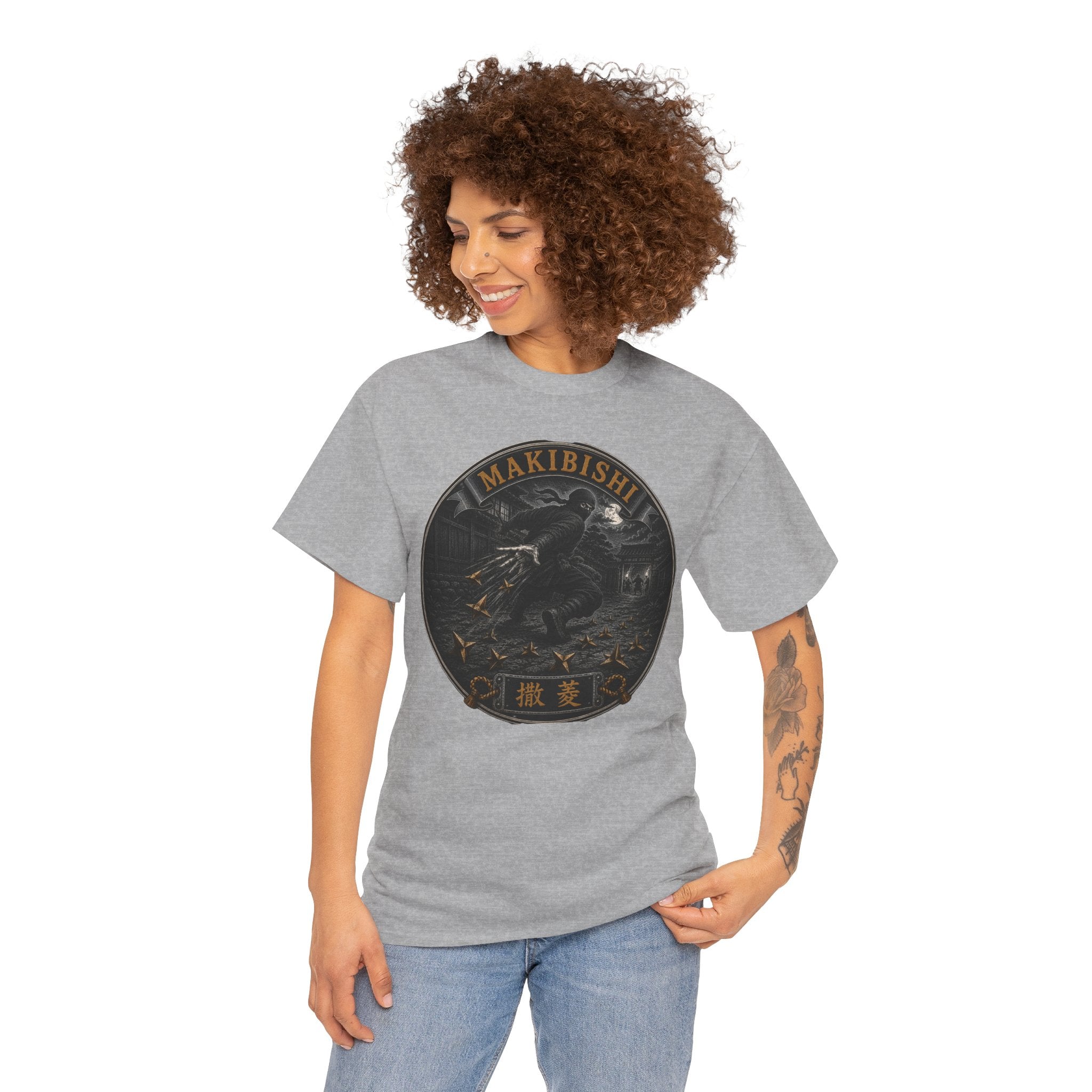 Makibishi Ninja Caltrops T-Shirt | Japanese Weapon Tee