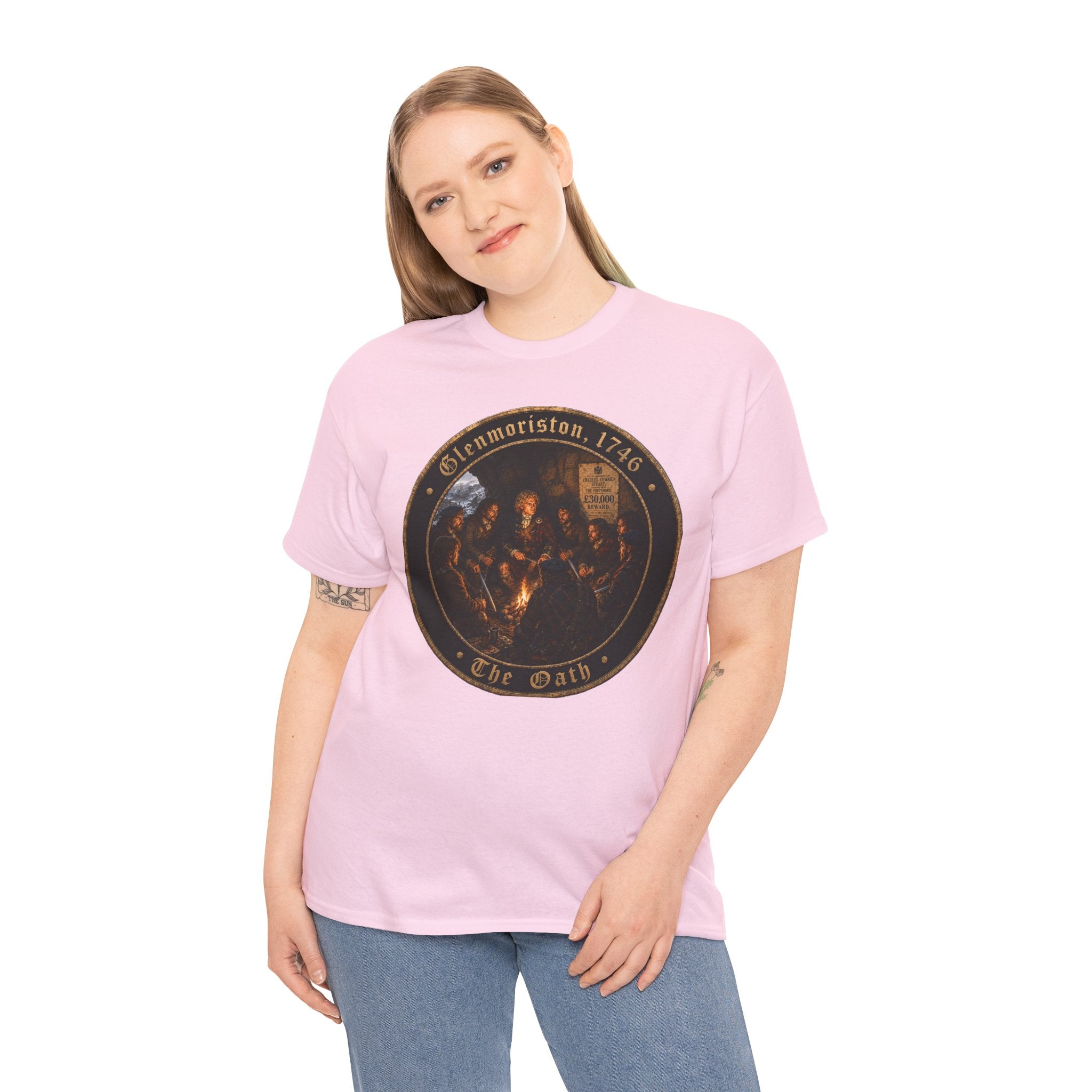 Glenmoriston 1746 The Oath Bonnie Prince Charlie Jacobite Graphic T-Shirt