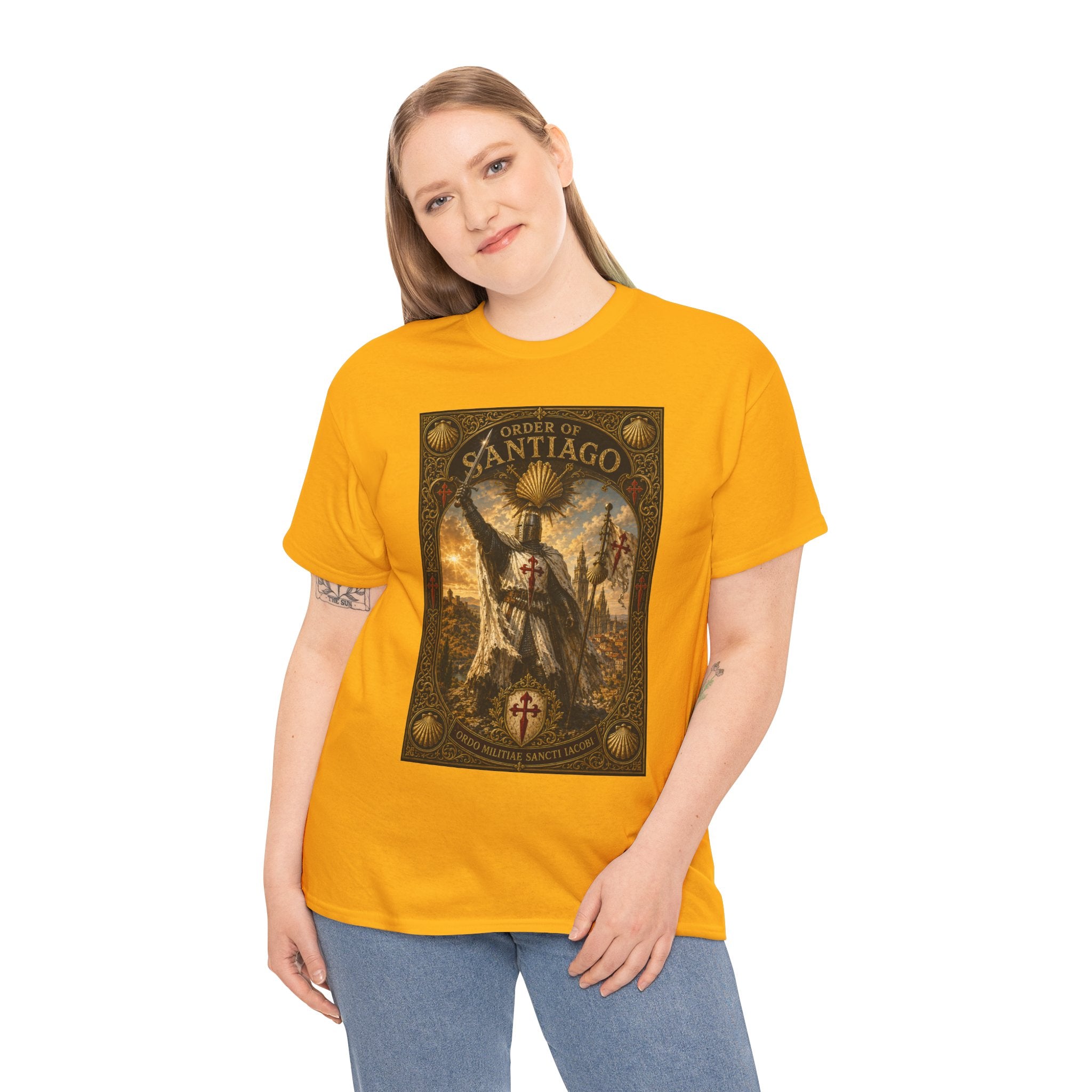 Santiago Pilgrim T‑Shirt — Vintage Saint James Camino Graphic Tee