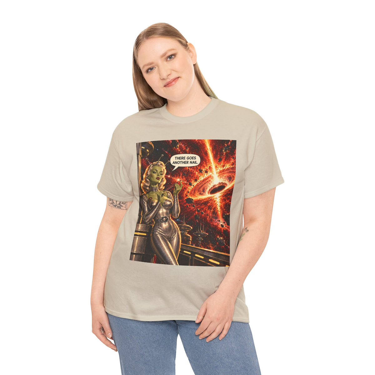 There Goes Another Nail Retro Alien Woman T-Shirt