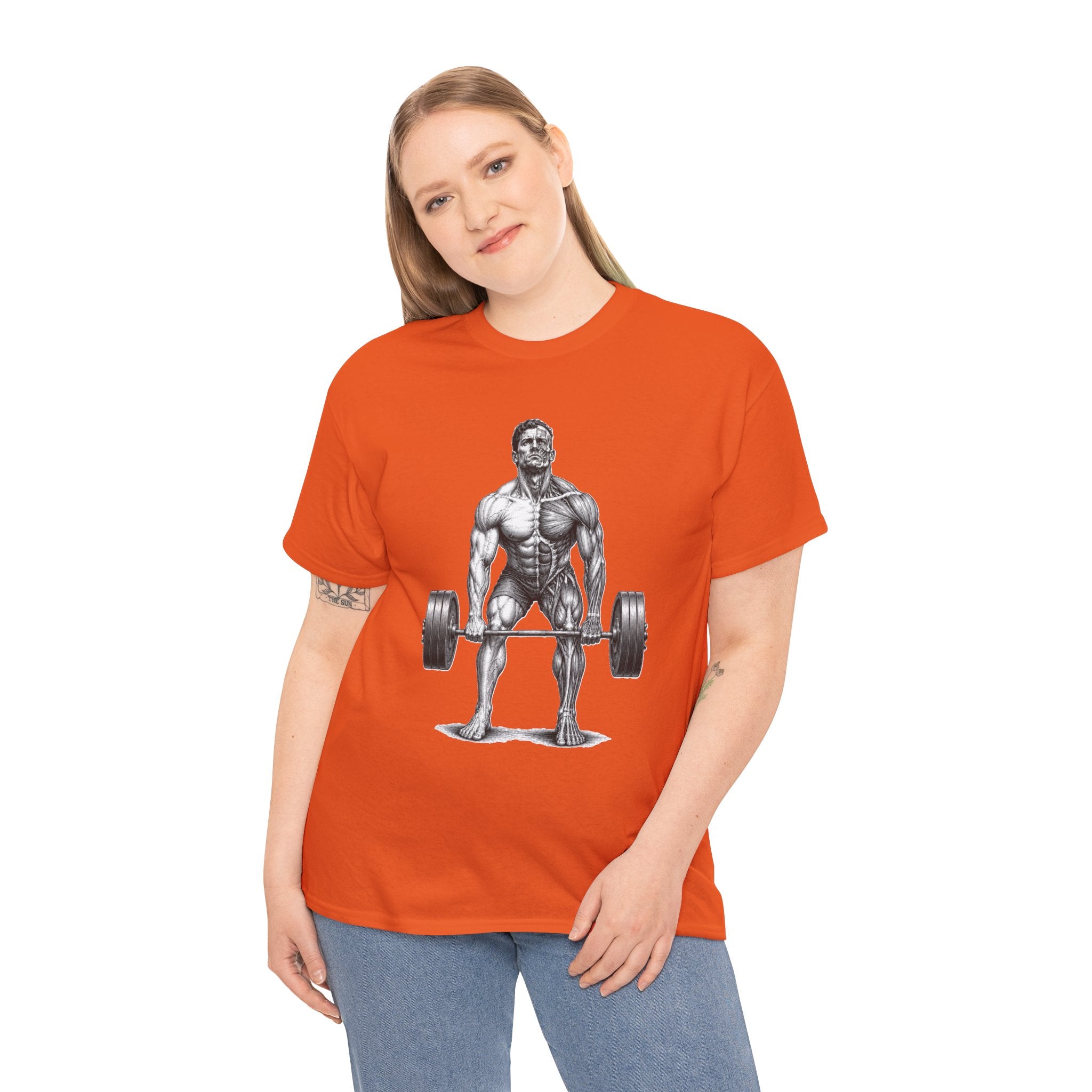 Anatomical Deadlift T-Shirt | Muscle Study Weightlifting Tee