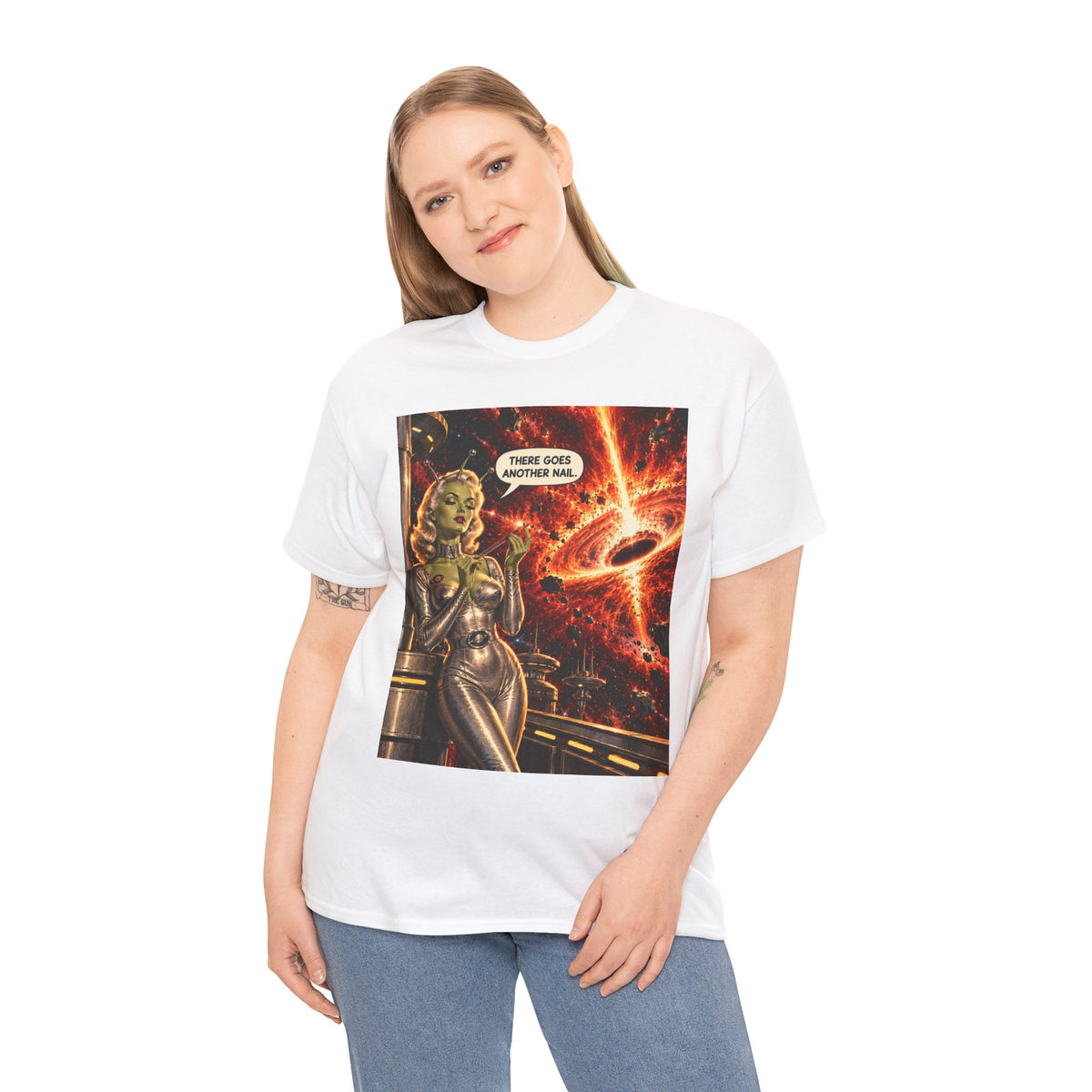 There Goes Another Nail Retro Alien Woman T-Shirt