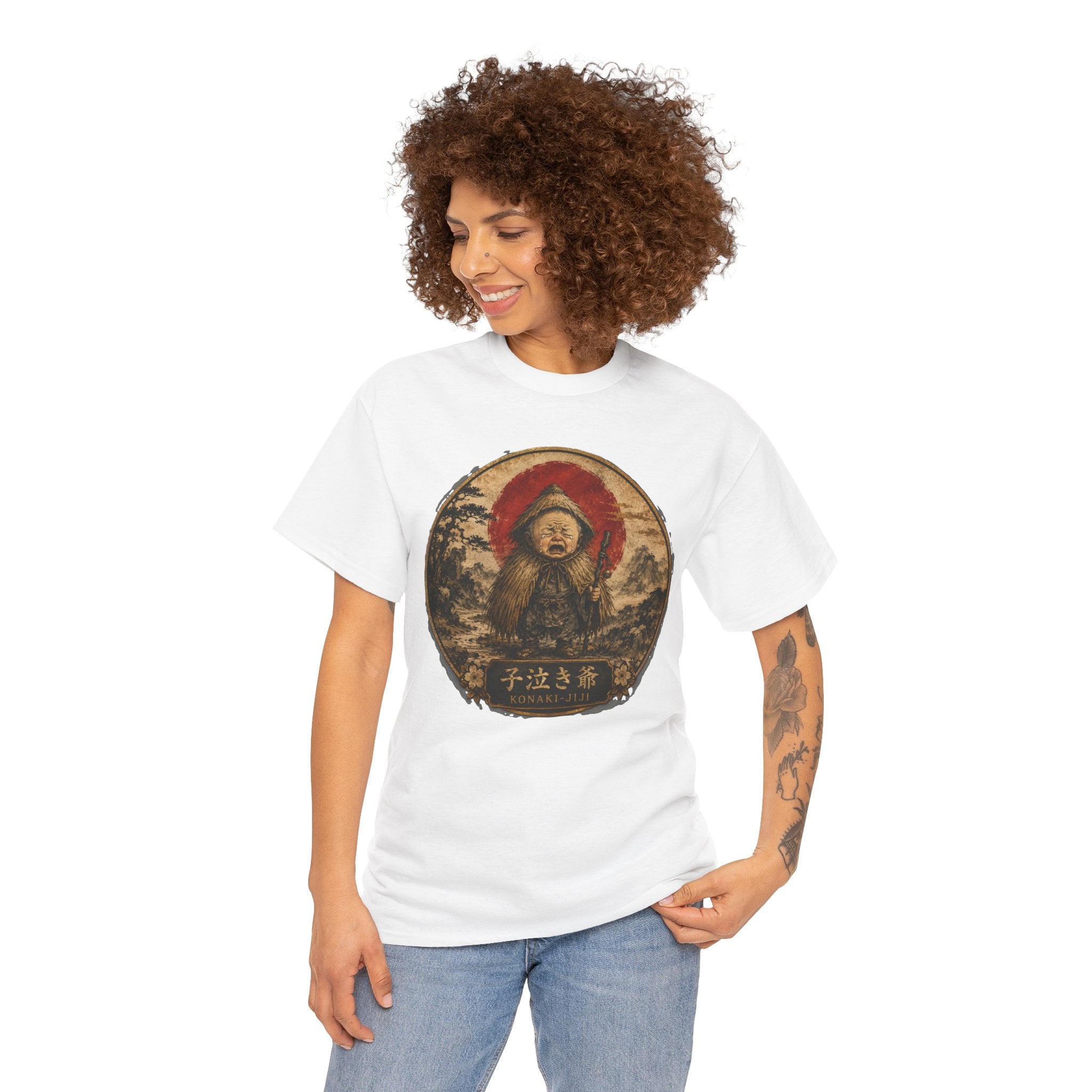 Konaki-Jiji Crying Old Man T-Shirt | Japanese Yōkai Tee