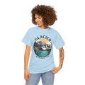 Glacier National Park T-Shirt | Montana USA Hiking Tee | Vintage Mountain Lake Badge Graphic Shirt | Montana Travel Gift