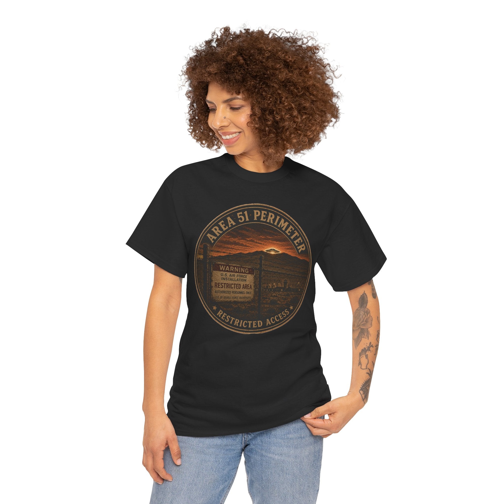Area 51 Perimeter T-Shirt | UFO Conspiracy Tee