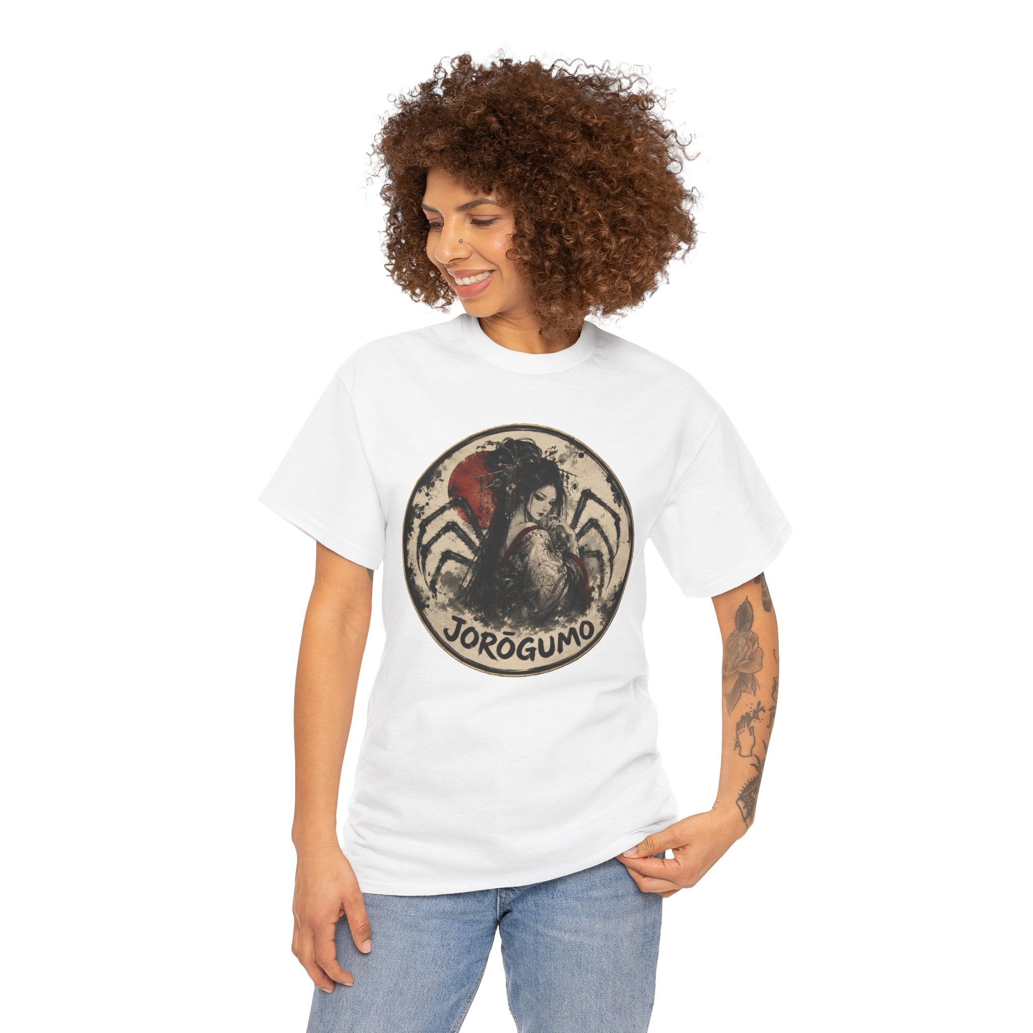 Jorōgumo Spider Woman Tee — Japanese Folklore Horror Graphic T-Shirt