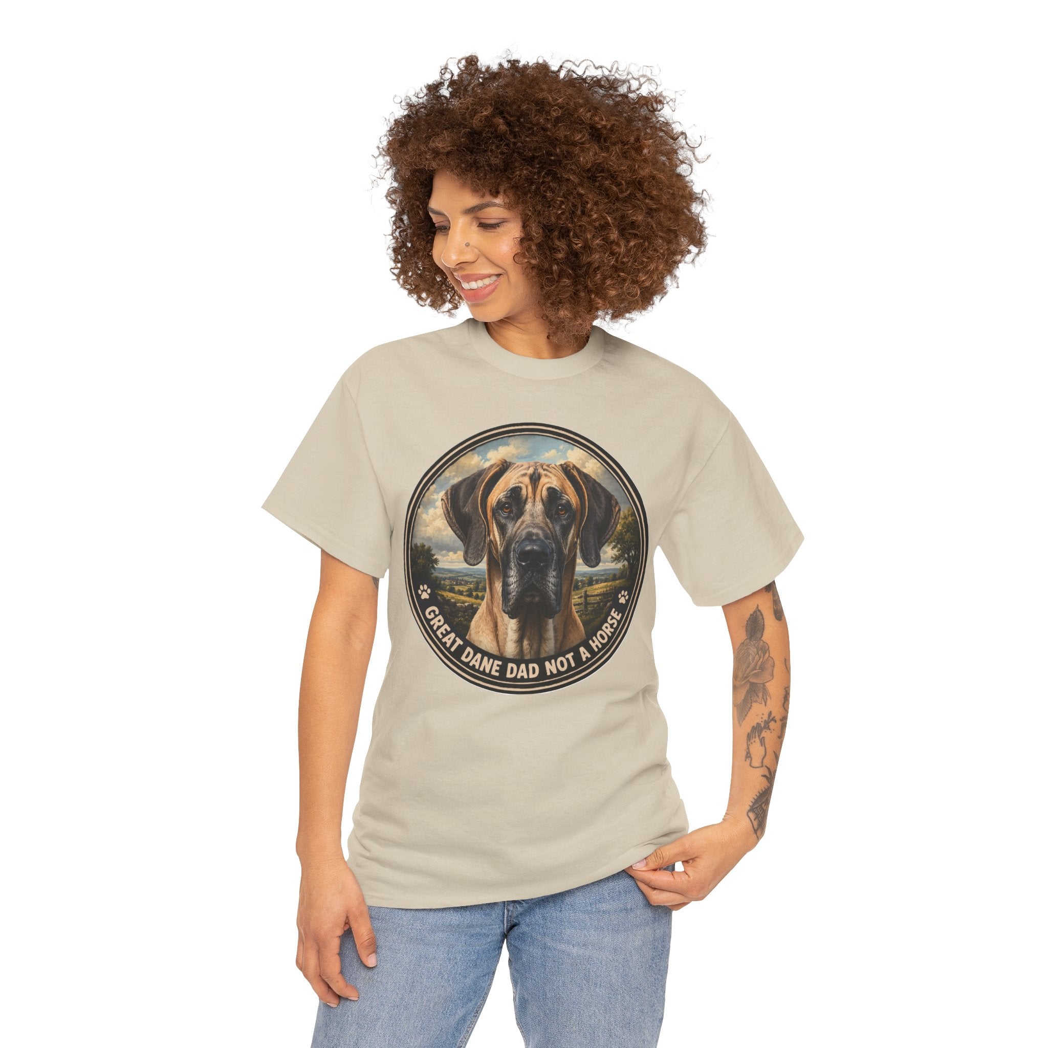 Great Dane Dad Not a Horse T-Shirt | Great Dane Owner Tee